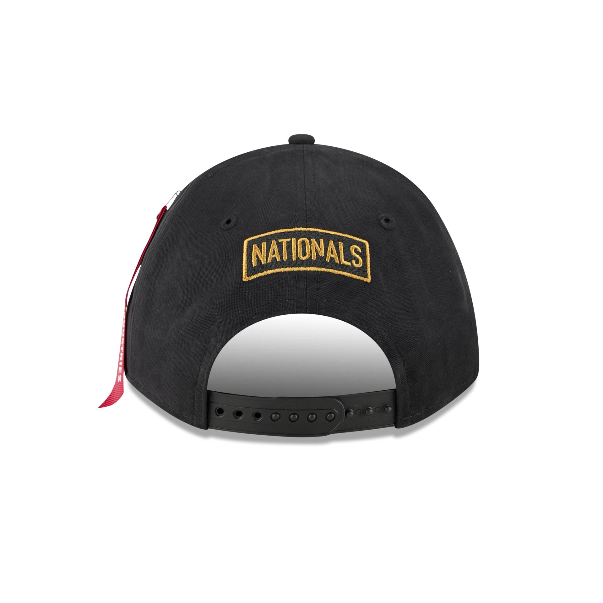 Alpha Industries x Washington Nationals Black 9FORTY M-Crown A-Frame Snapback Hat