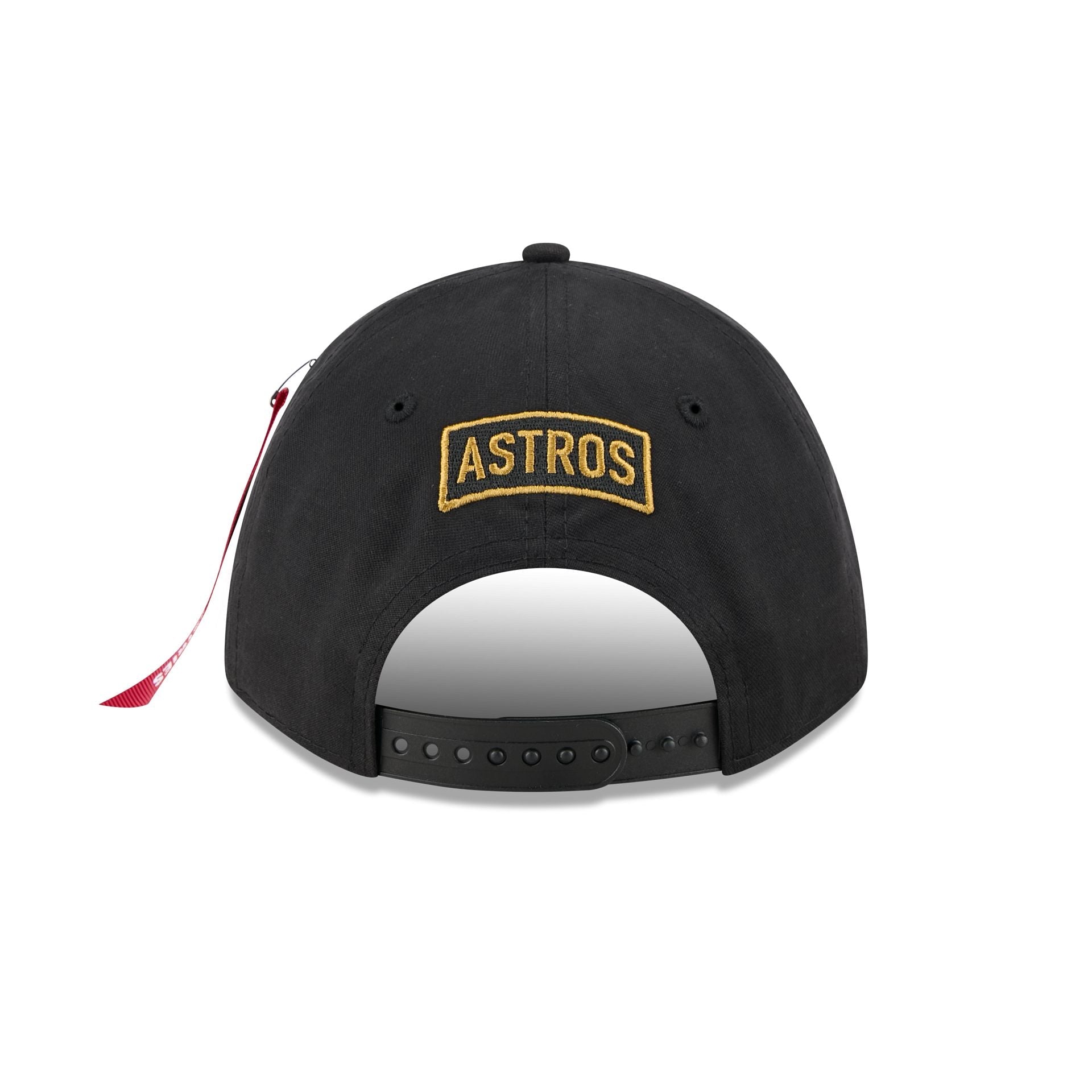 Alpha Industries x Houston Astros Black 9FORTY M-Crown A-Frame Snapback Hat
