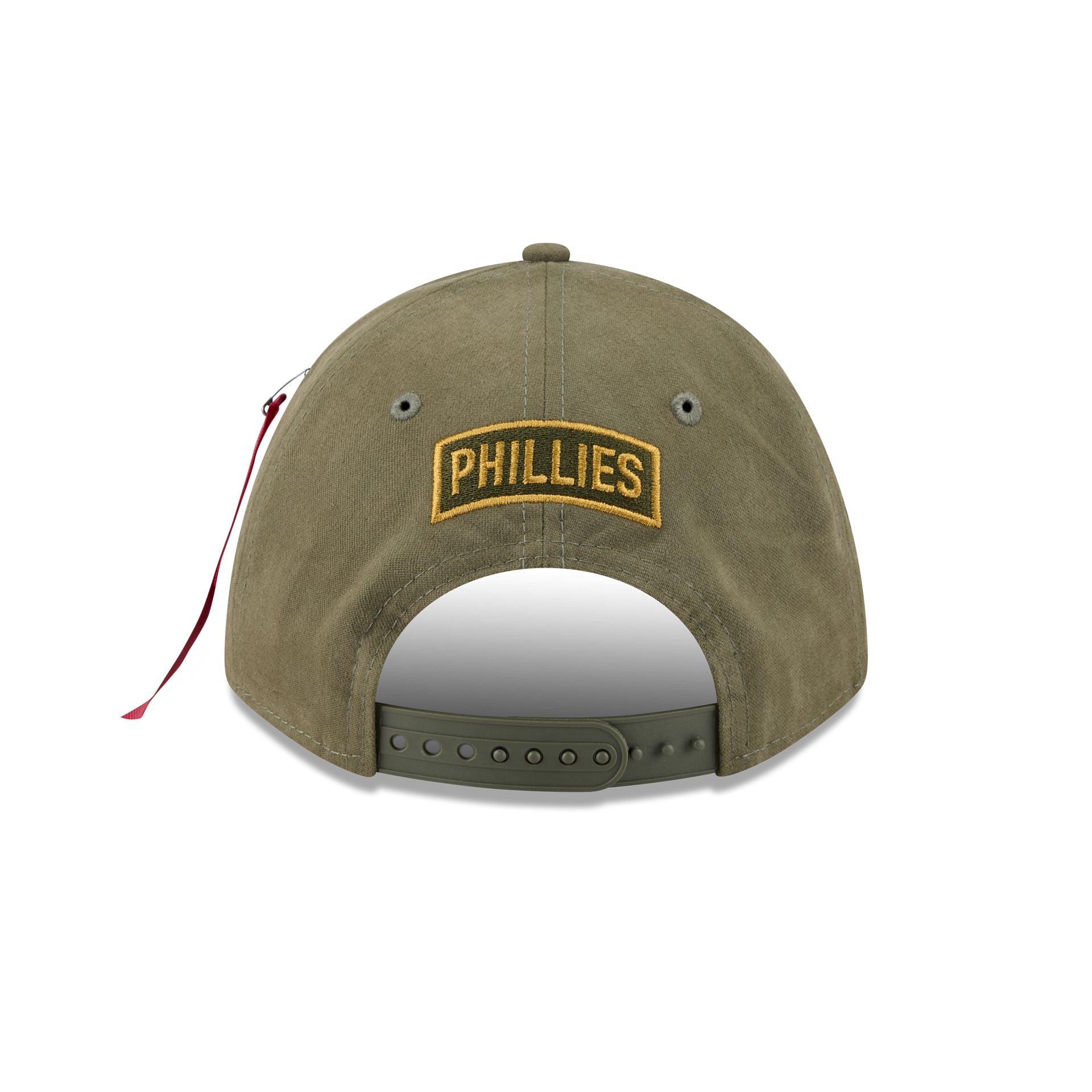 Alpha Industries x Philadelphia Phillies Olive Green 9FORTY M-Crown A-Frame Snapback Hat