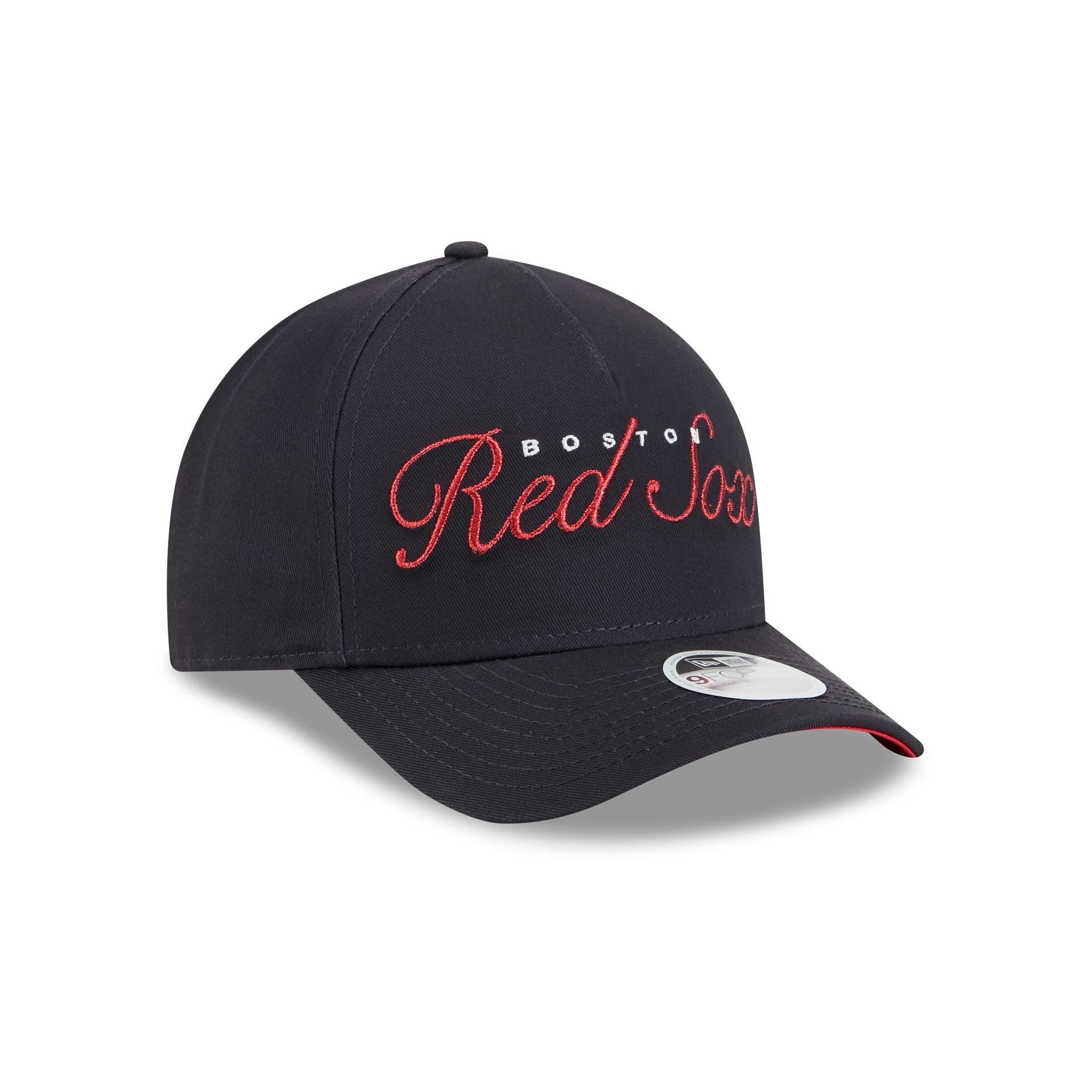Boston Red Sox Metallic Women's 9FORTY M-Crown A-Frame Snapback Hat