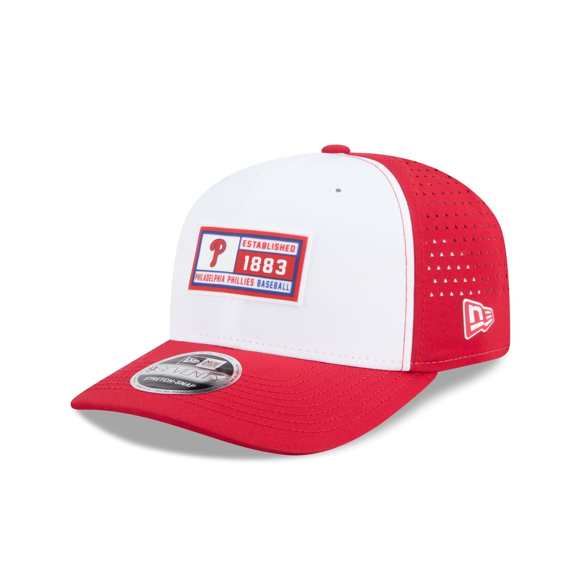 Philadelphia Phillies Est. Patch 9SEVENTY Stretch-Snap Hat