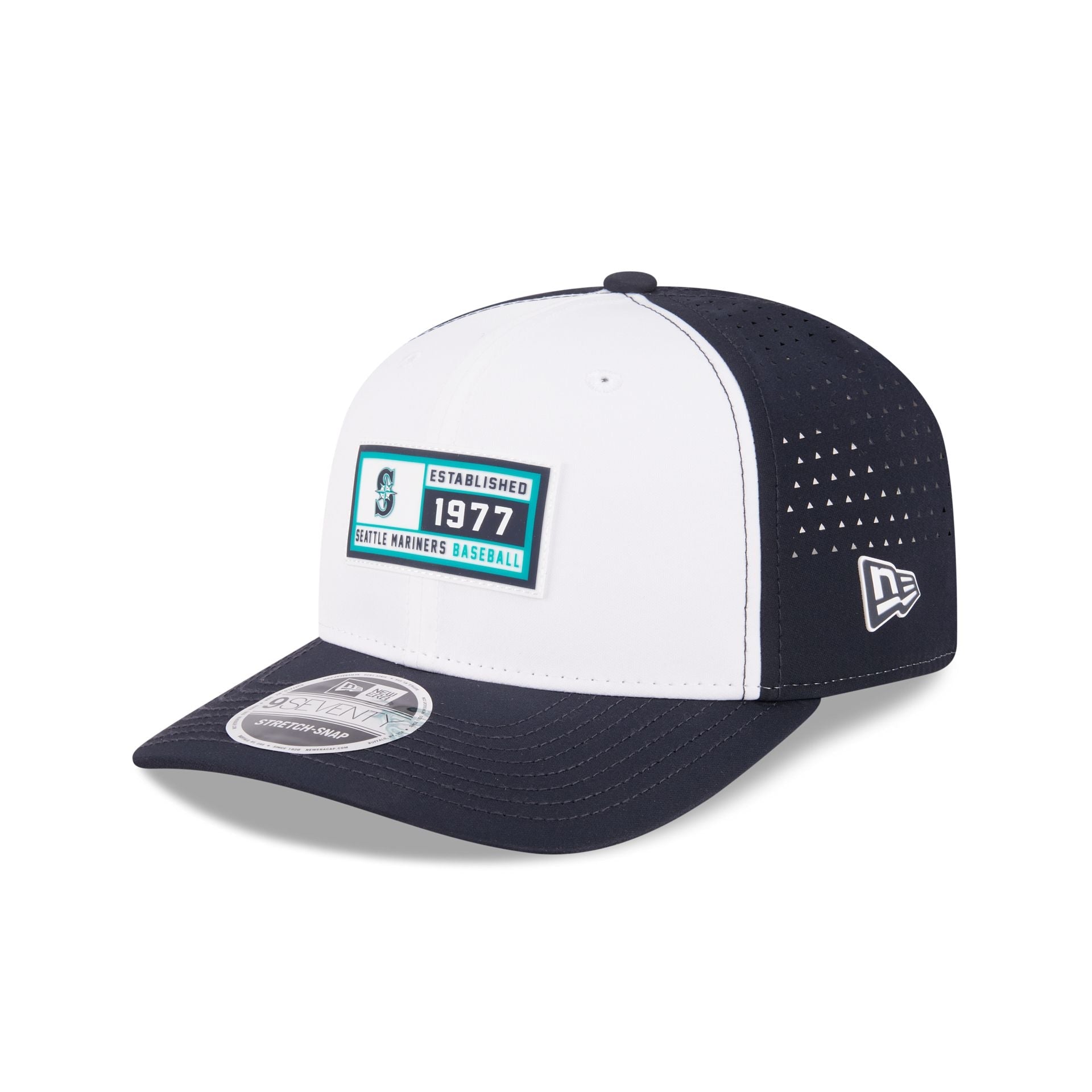Seattle Mariners Est. Patch 9SEVENTY Stretch-Snap Hat