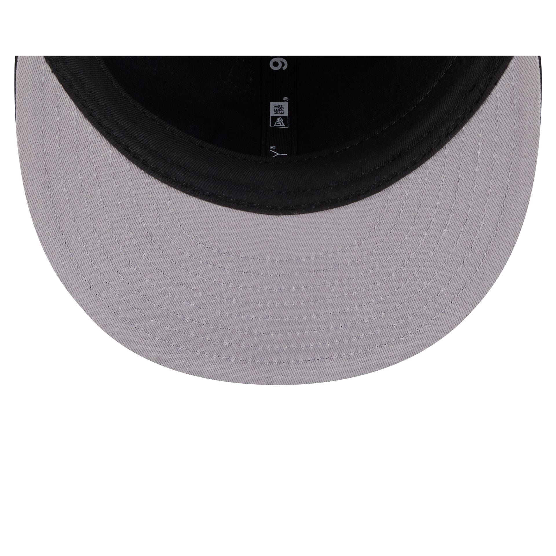 Atlanta Braves Black and White Plaid Retro Crown 9FIFTY Snapback Hat