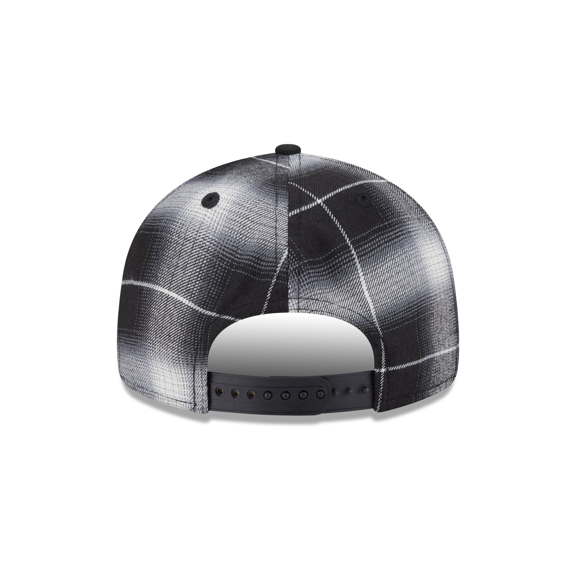 Philadelphia Phillies Black and White Plaid Retro Crown 9FIFTY Snapback Hat