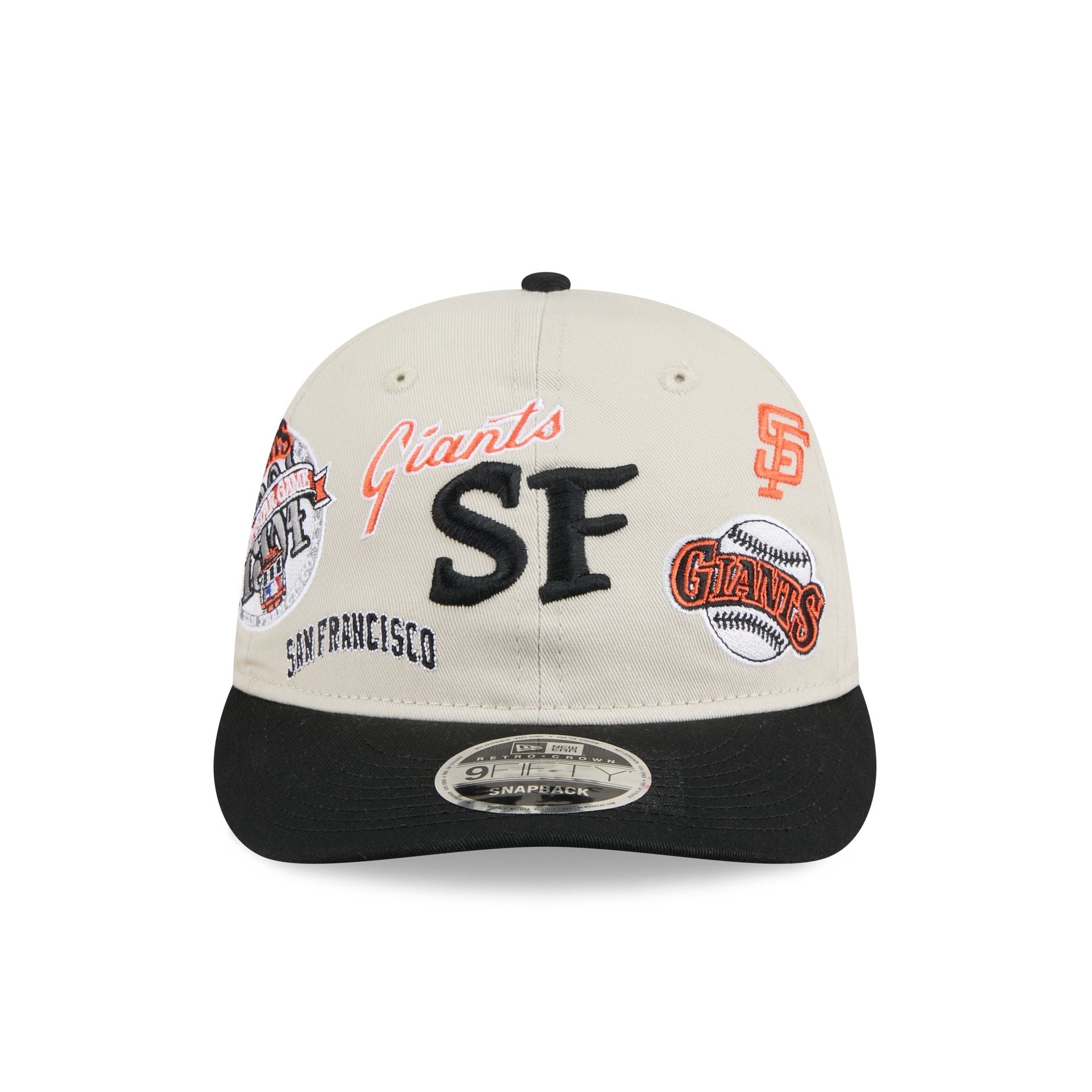 San Francisco Giants Scattered Patches Retro Crown 9FIFTY Snapback Hat