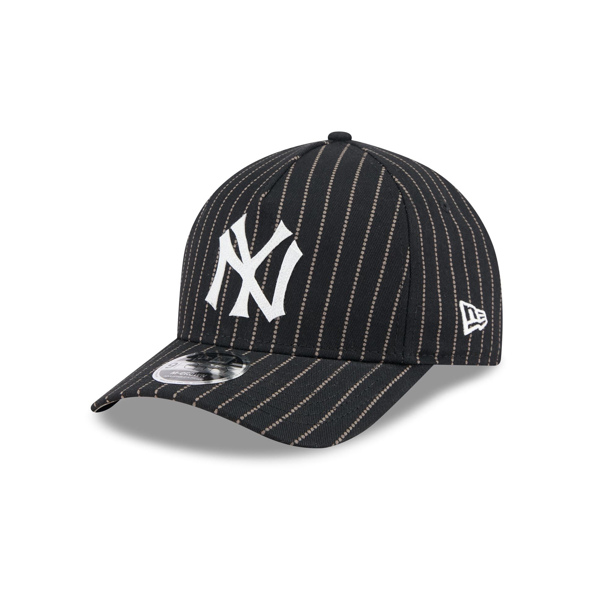 New York Yankees Dotted Pinstripe 9FORTY M-Crown A-Frame Adjustable Hat