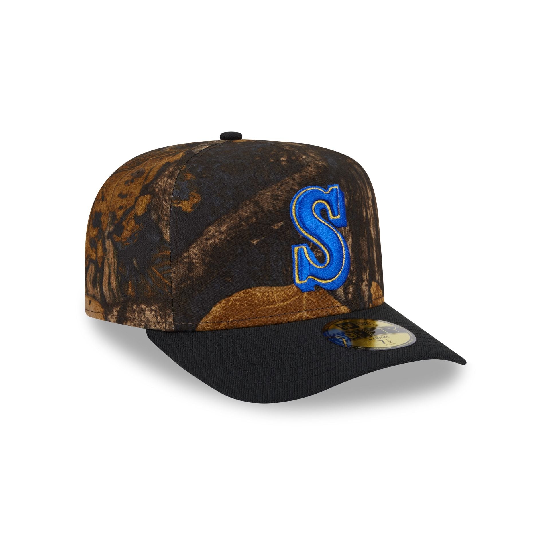 Seattle Mariners Ripstop Camo 59FIFTY A-Frame Fitted Hat