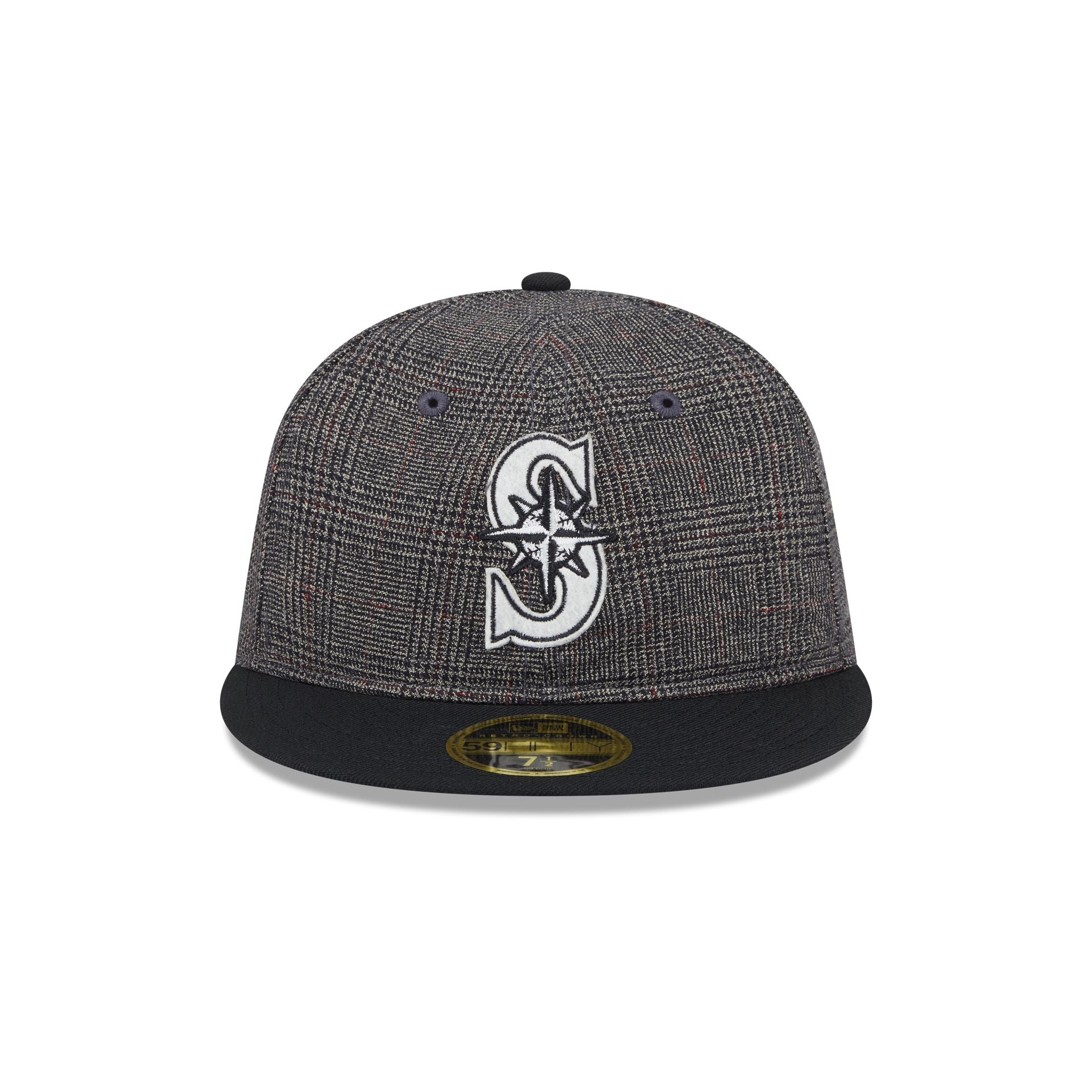 Seattle Mariners Plaid Retro Crown 59FIFTY Fitted Hat