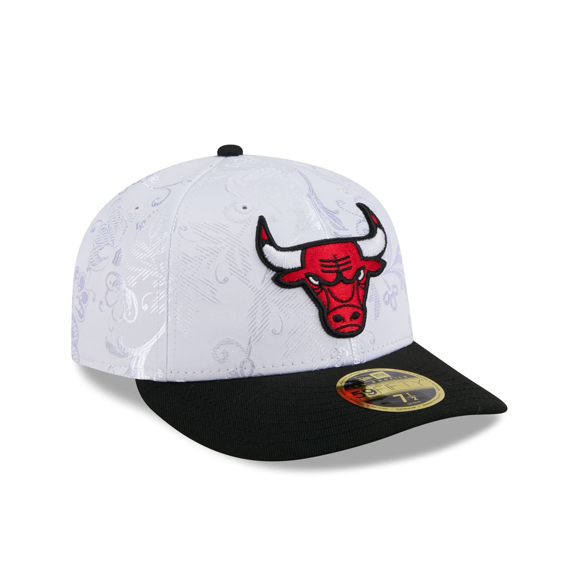 Chicago Bulls Floral Shine Low Profile 59FIFTY Fitted Hat