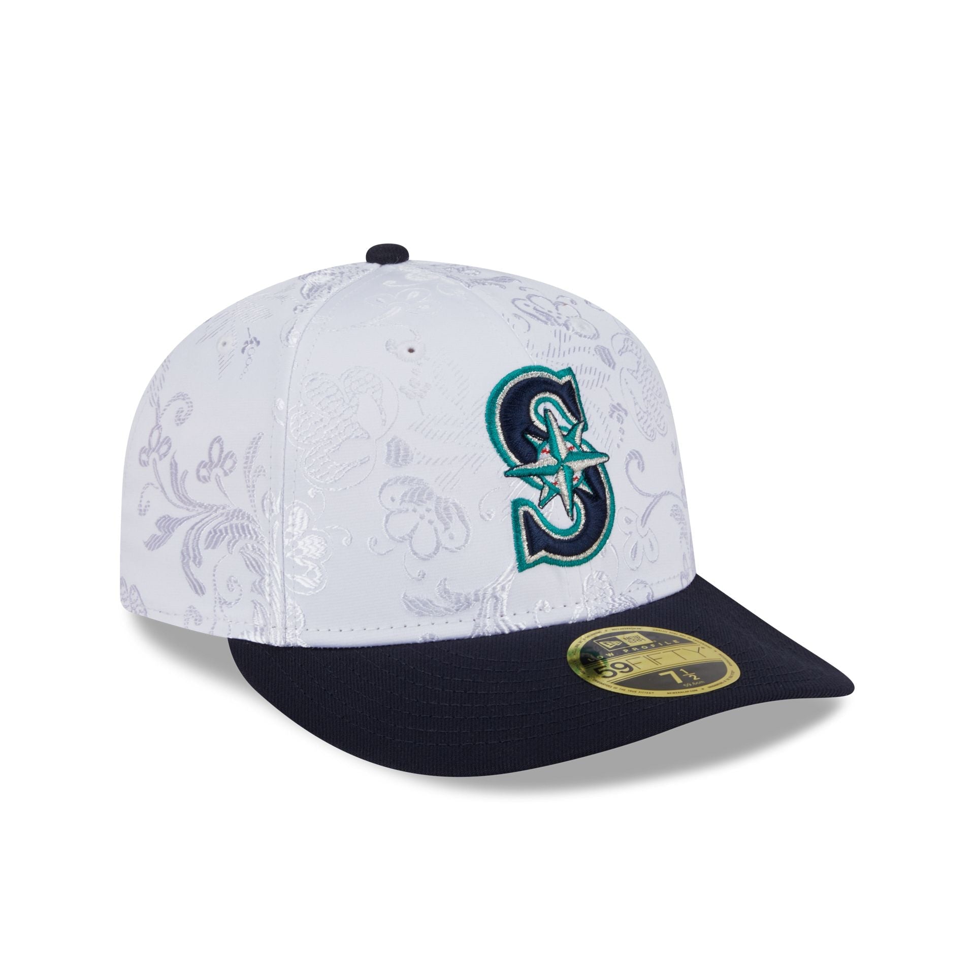 Seattle Mariners Floral Shine Low Profile 59FIFTY Fitted Hat