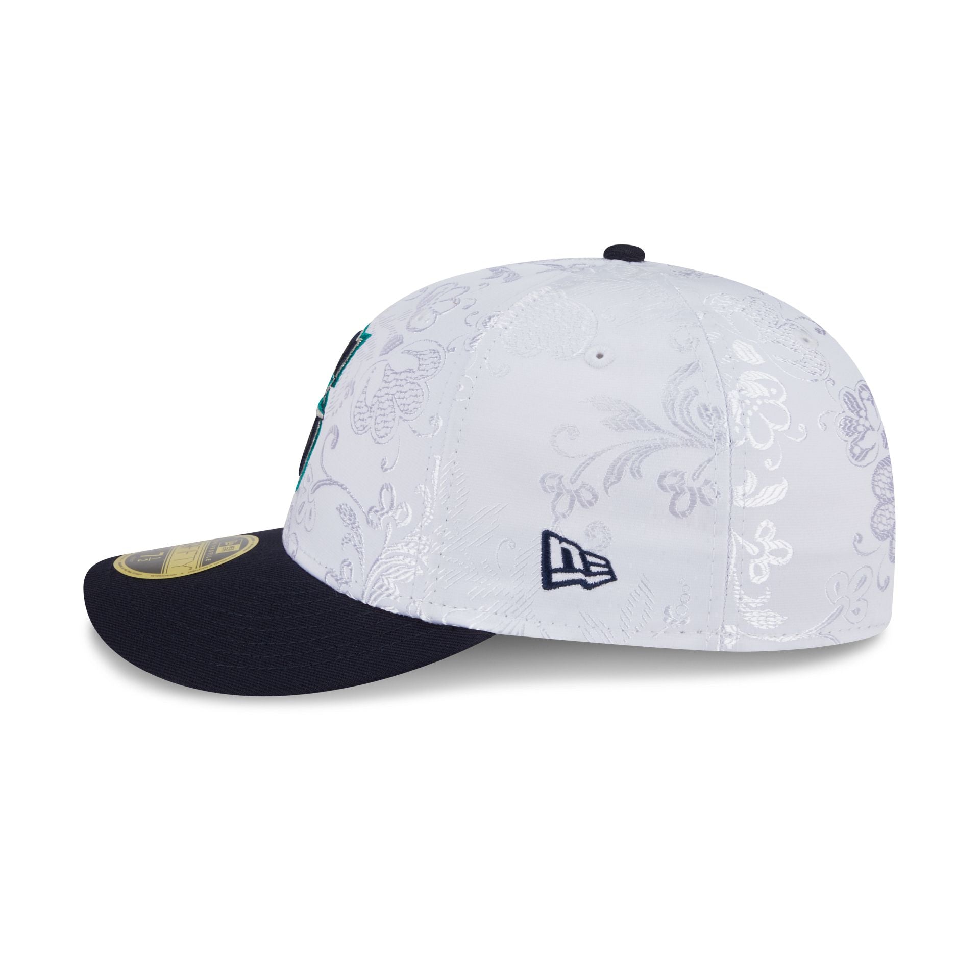 Seattle Mariners Floral Shine Low Profile 59FIFTY Fitted Hat
