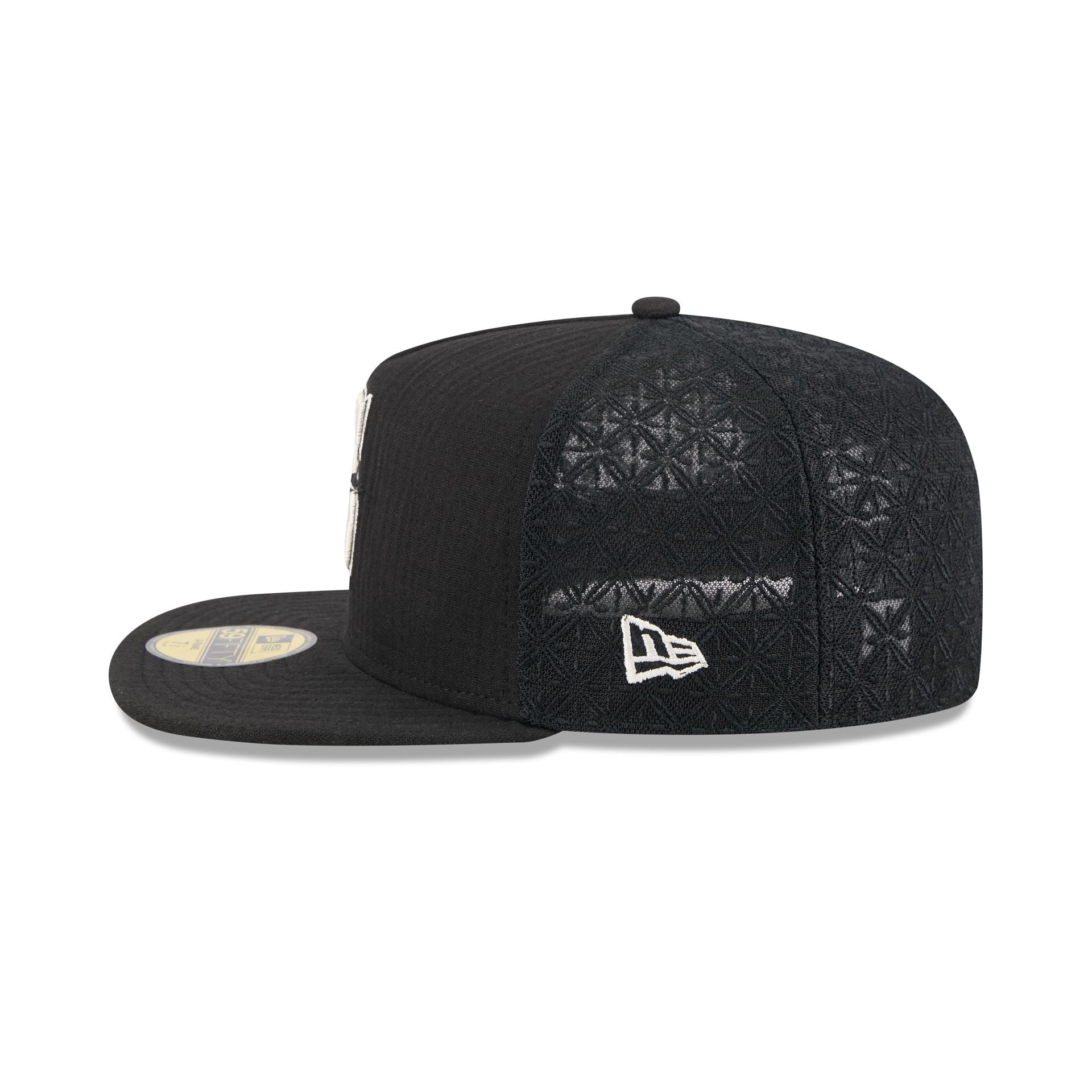 Seattle Mariners Black Mesh 59FIFTY A-Frame Fitted Hat
