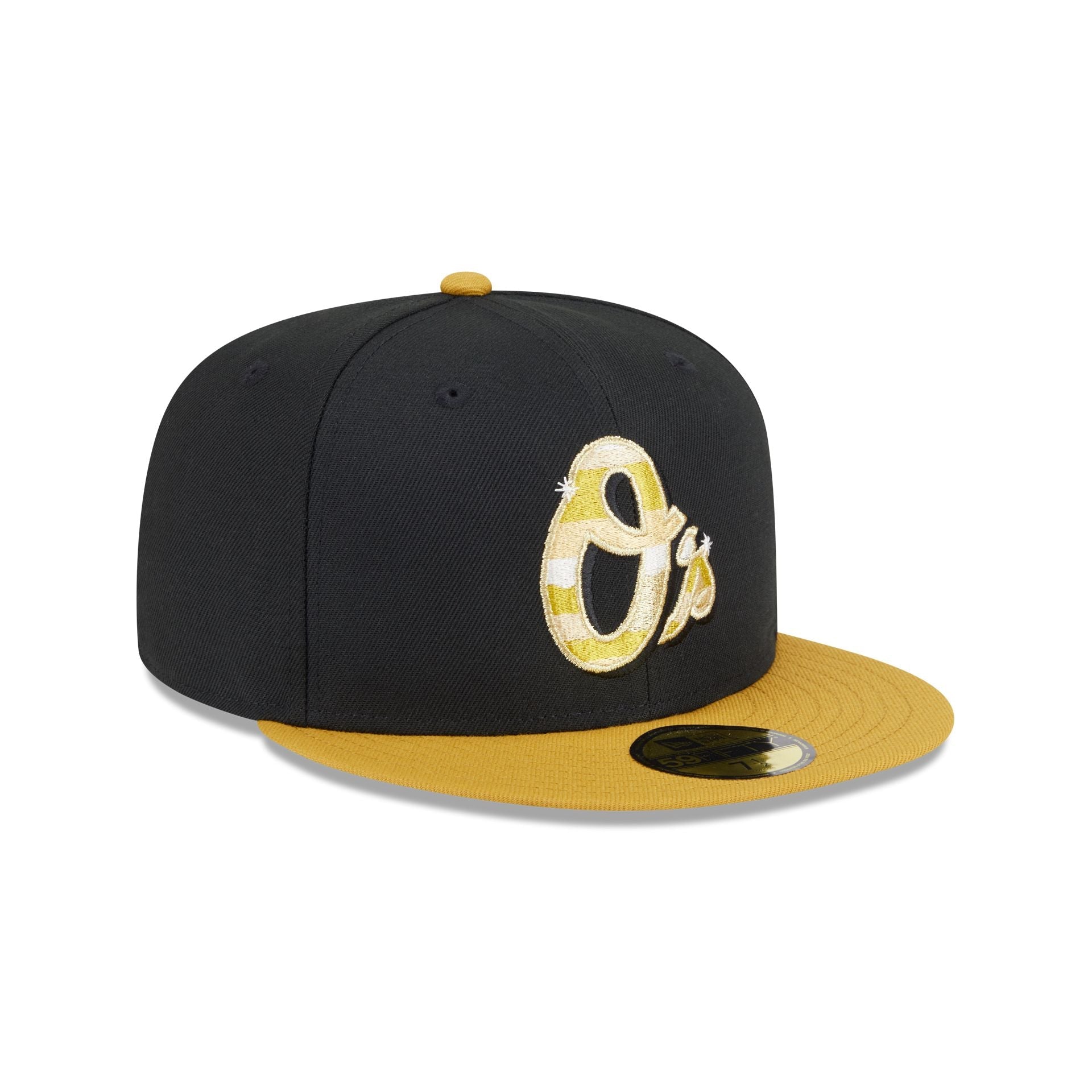 Baltimore Orioles Metallic Gold Logo 59FIFTY Fitted Hat