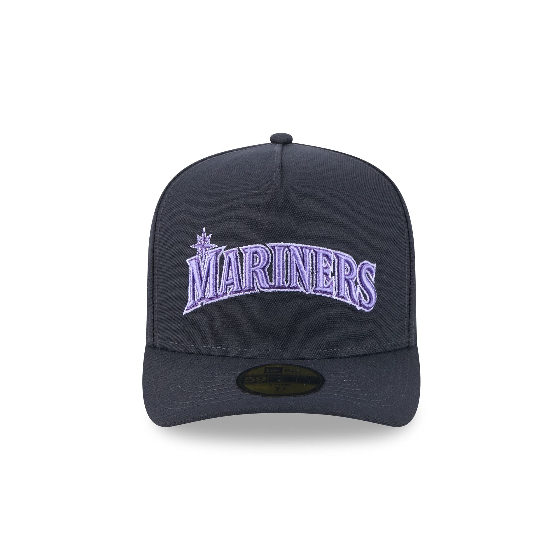 Seattle Mariners Navy Lavender 59FIFTY A-Frame Fitted Hat