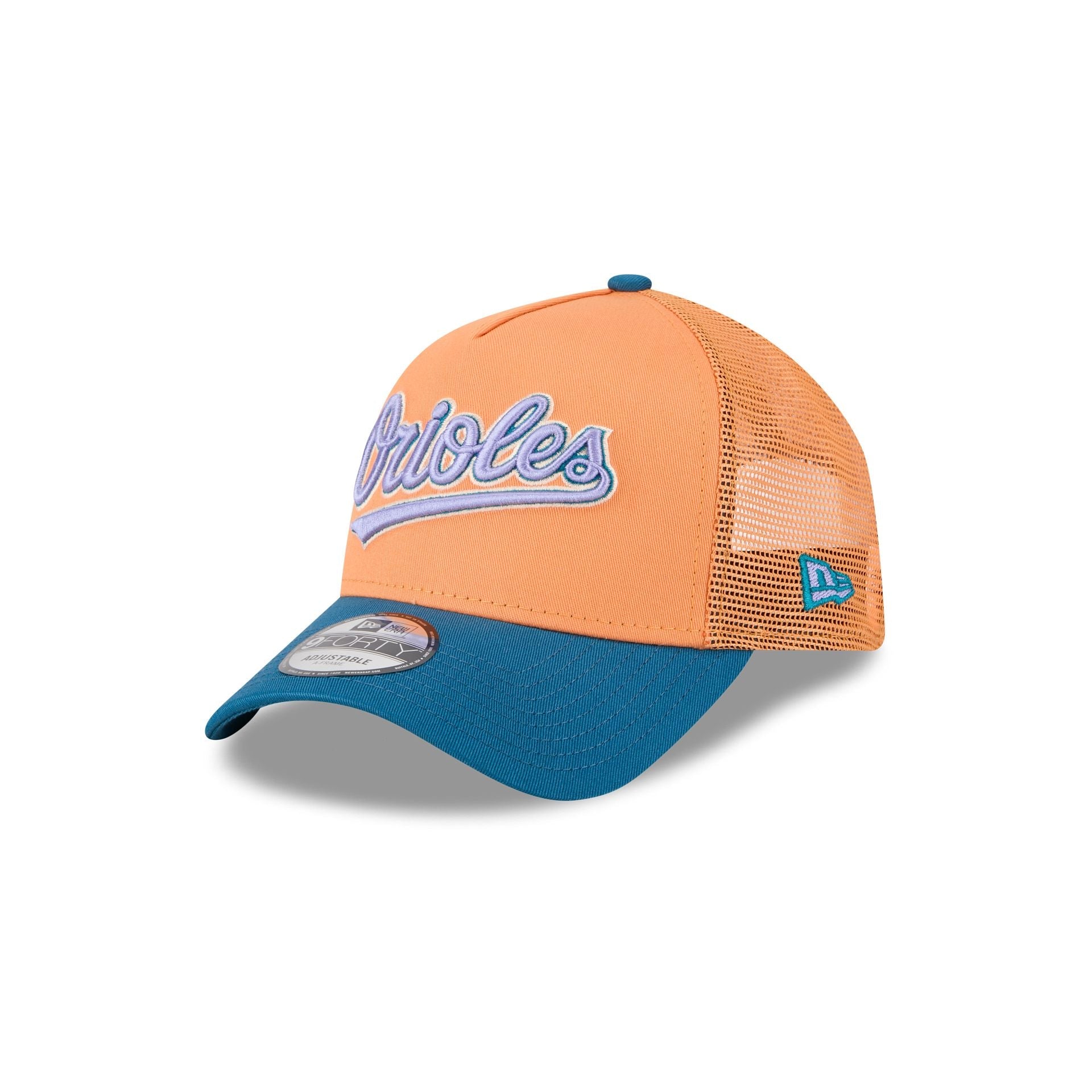 Baltimore Orioles Orange Glaze 9FORTY A-Frame Trucker Hat