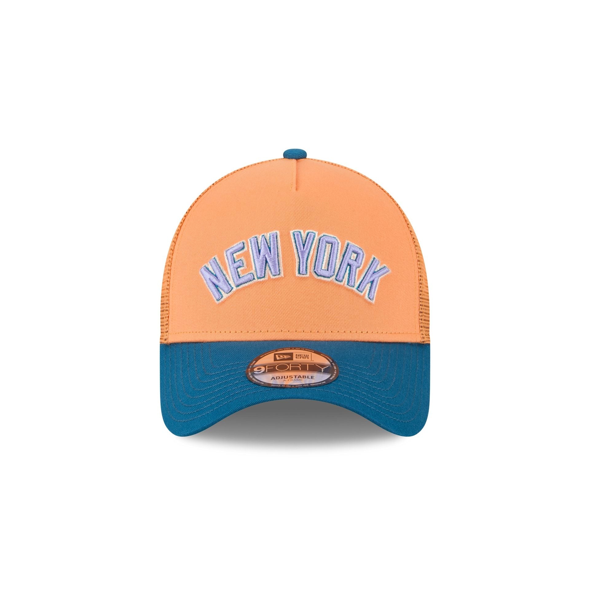 New York Yankees Orange Glaze 9FORTY A-Frame Trucker Hat