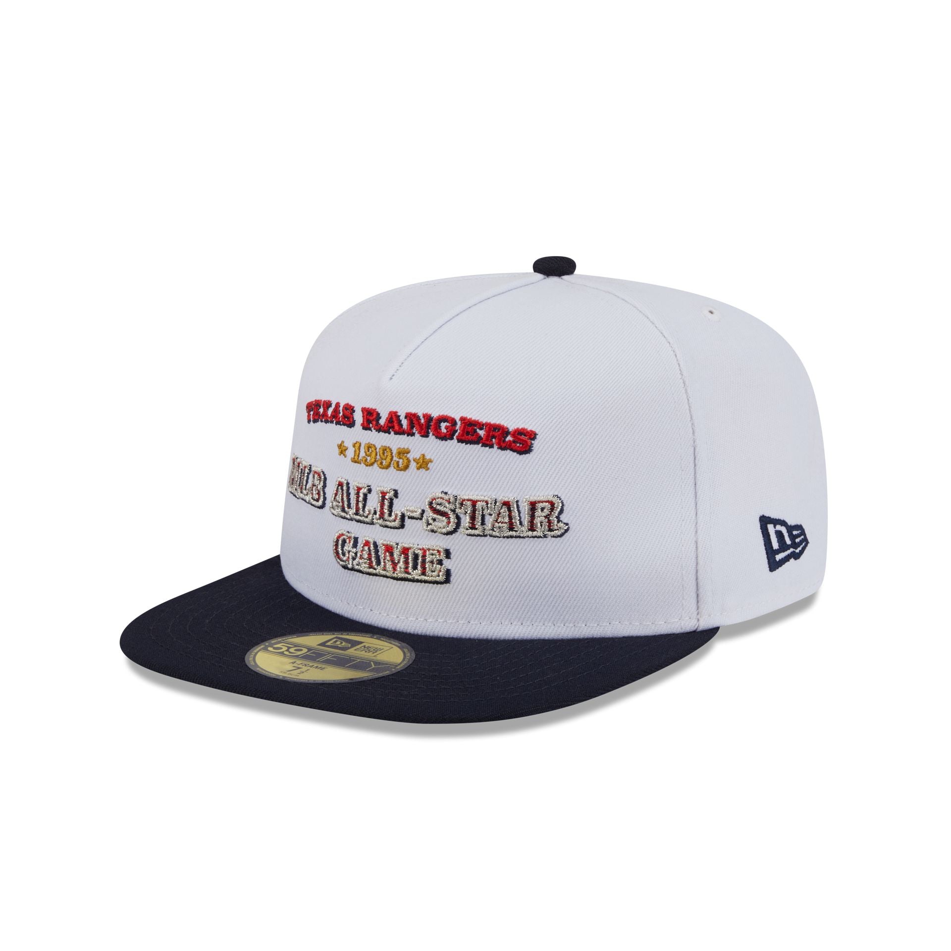 Texas Rangers Summer Derby White 59FIFTY A-Frame Fitted Hat