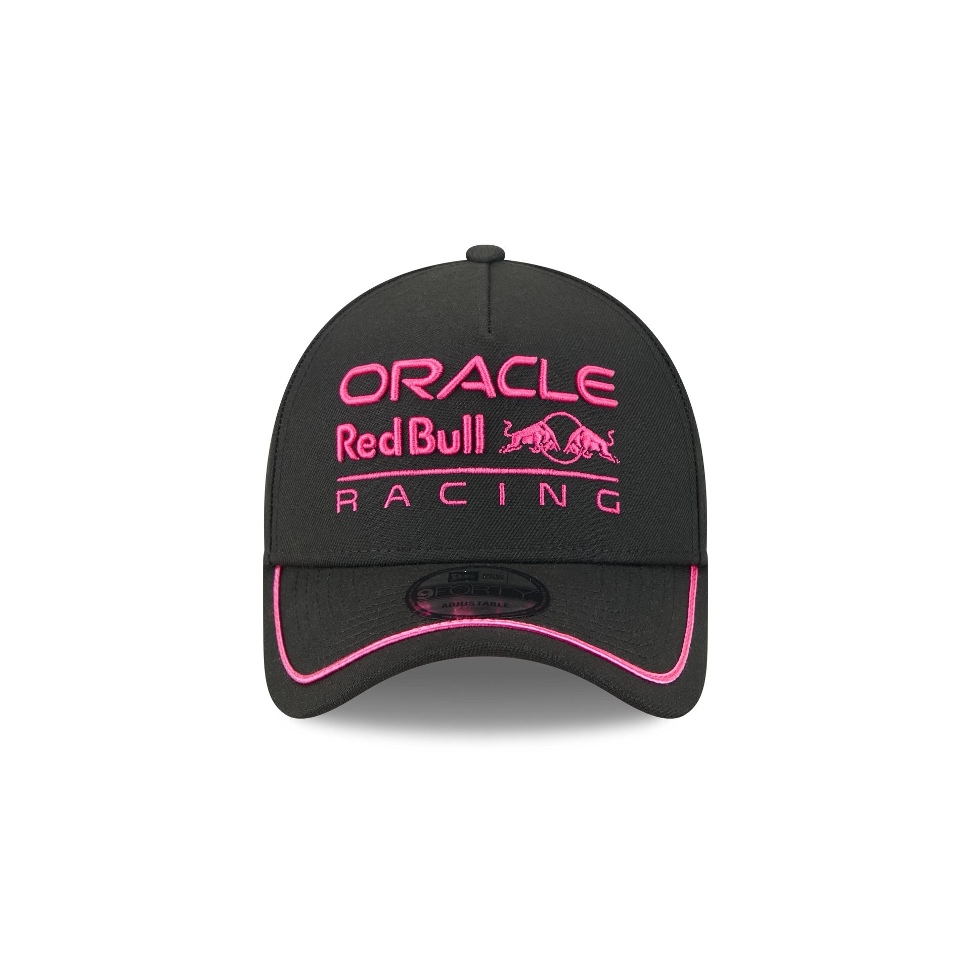 2025 Miami Race Oracle Red Bull Racing Black 9FORTY A-Frame Snapback Hat