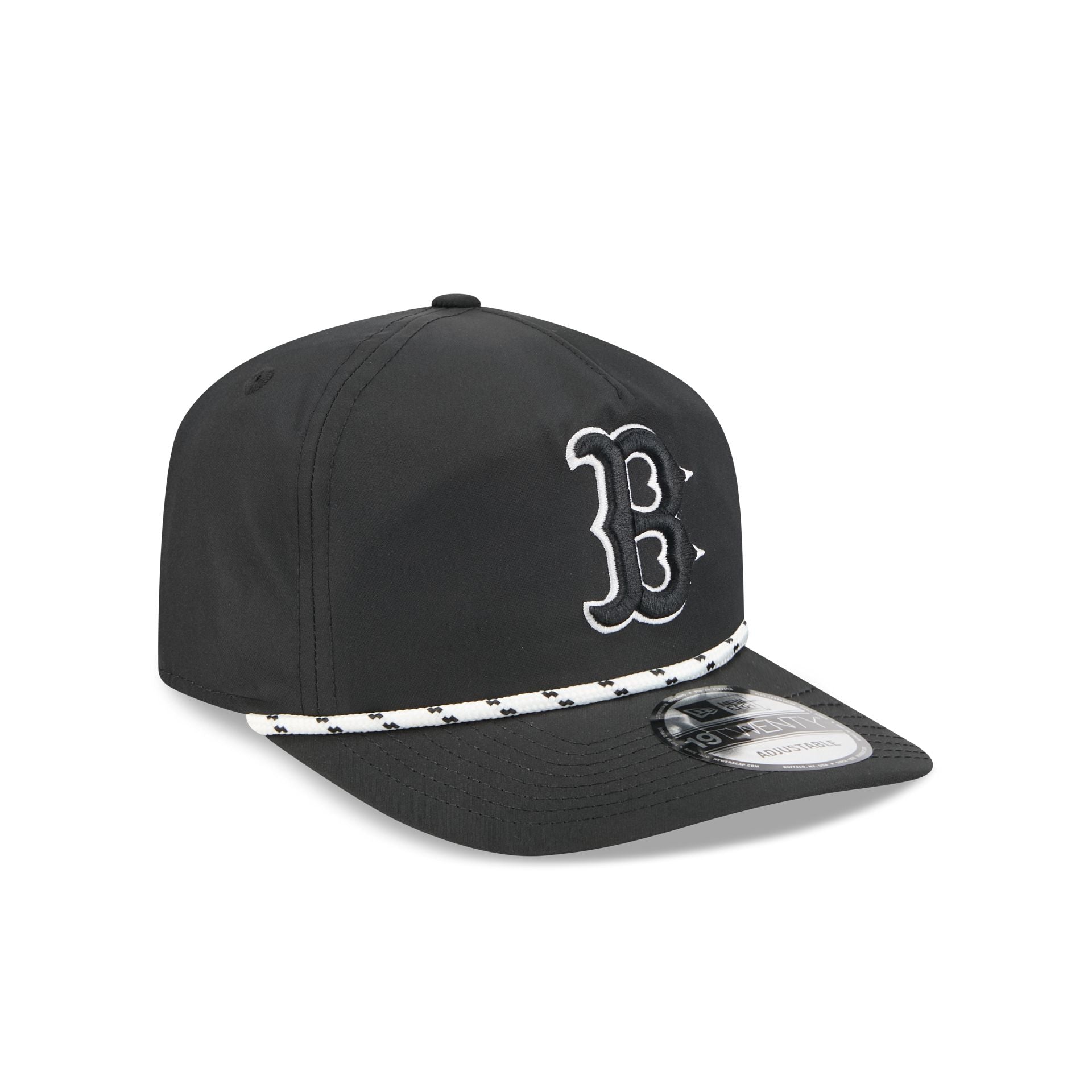 Boston Red Sox Black and White Rope 19TWENTY Snapback Hat