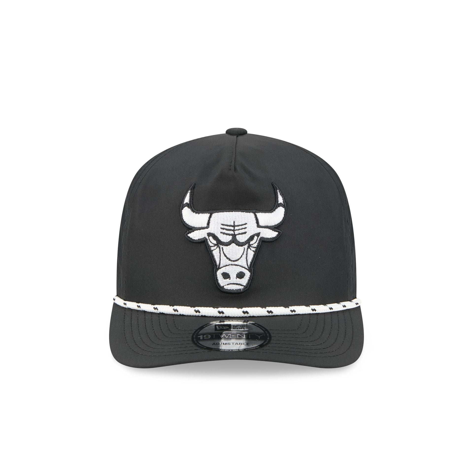 Chicago Bulls Black and White Rope 19TWENTY Snapback Hat