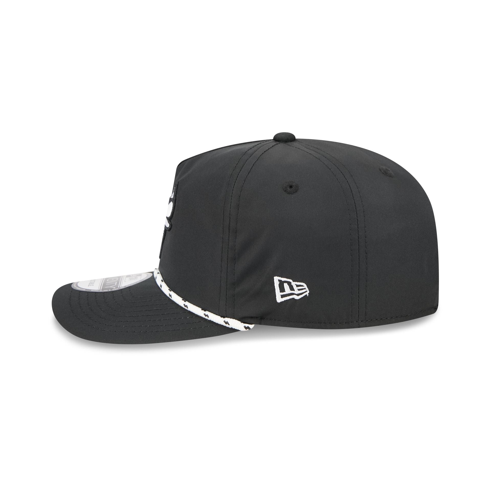 Chicago Bulls Black and White Rope 19TWENTY Snapback Hat