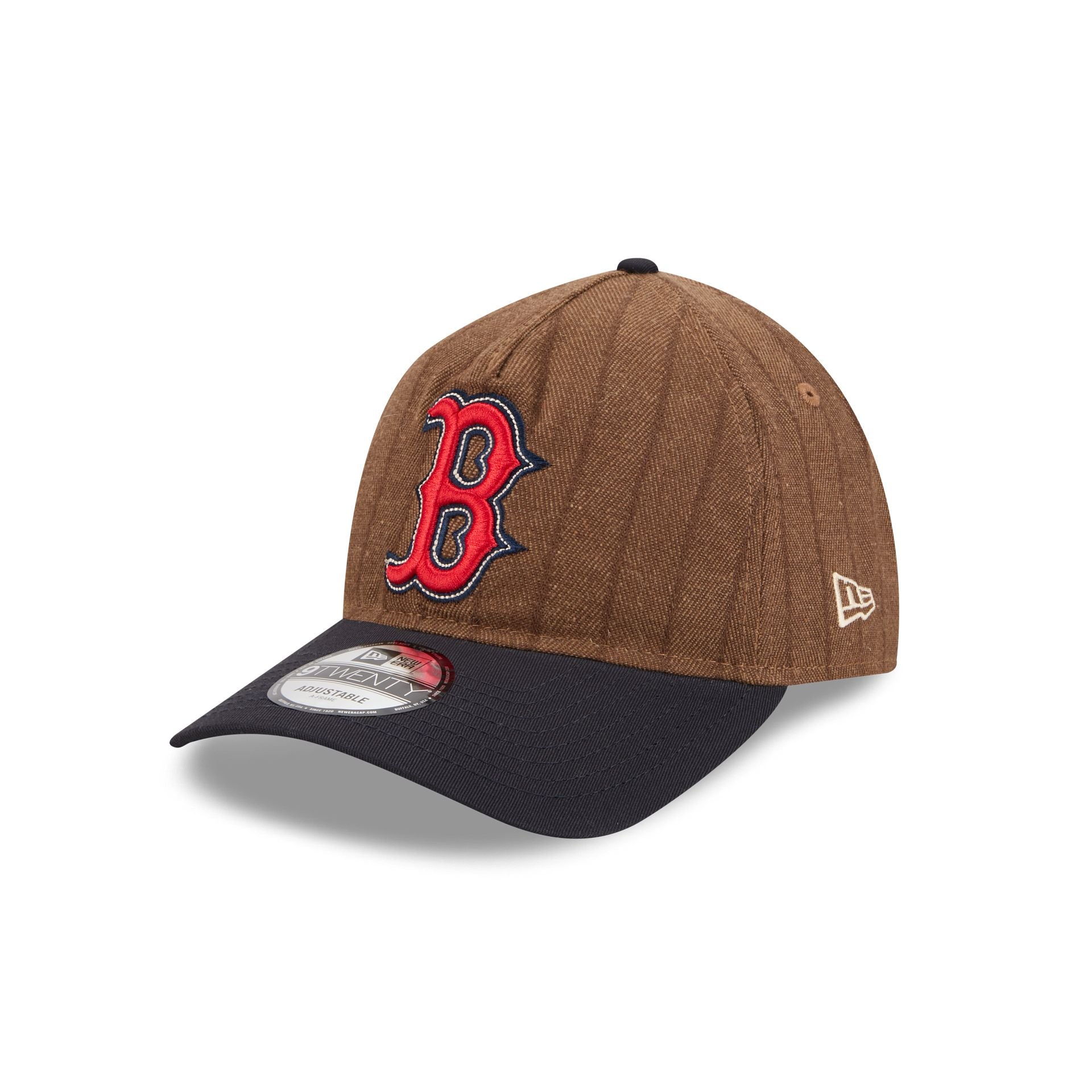 Boston Red Sox Three Looms Wool Pinstripe 9TWENTY A-Frame Adjustable Hat