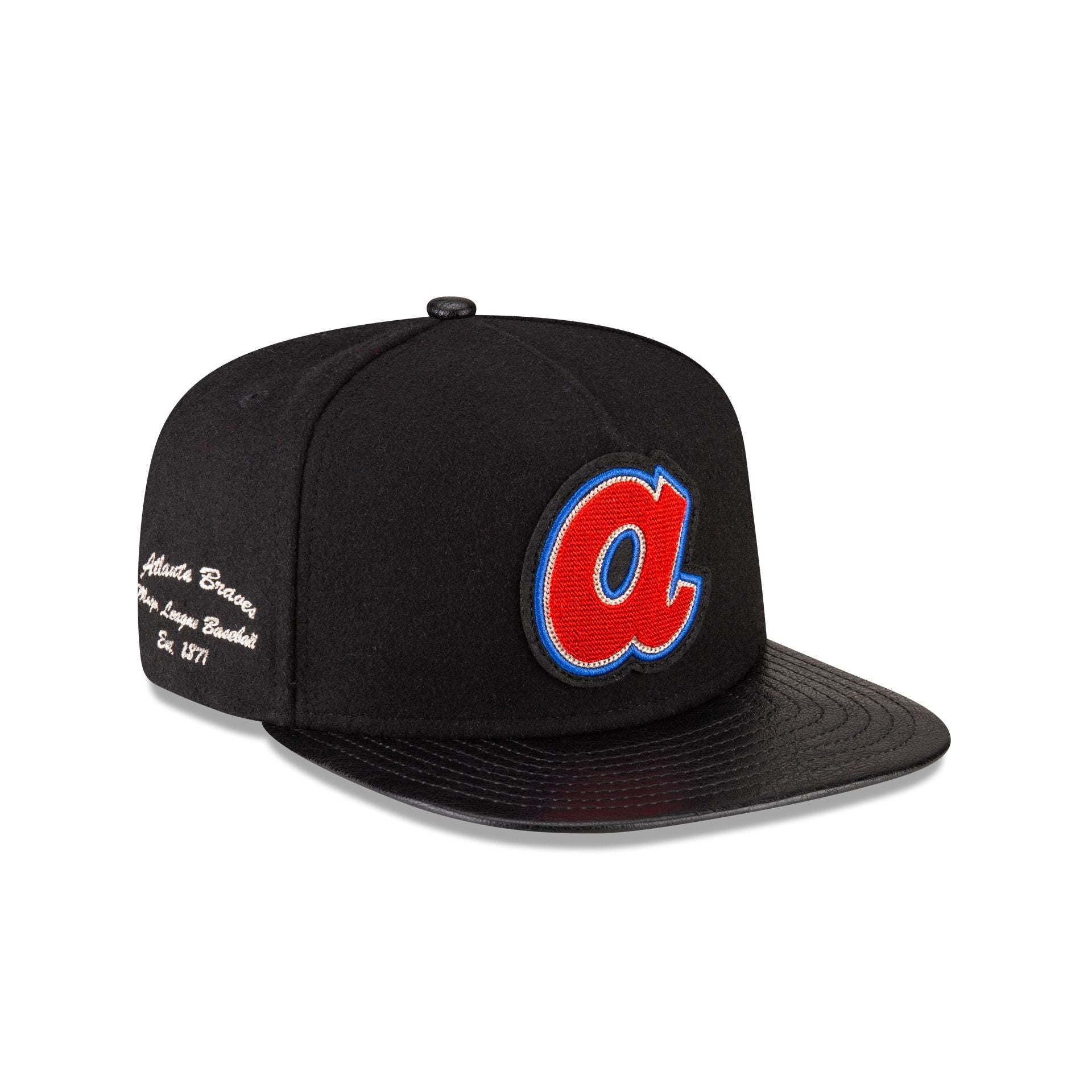 Atlanta Braves Wool Letterman 9FIFTY A-Frame Snapback Hat