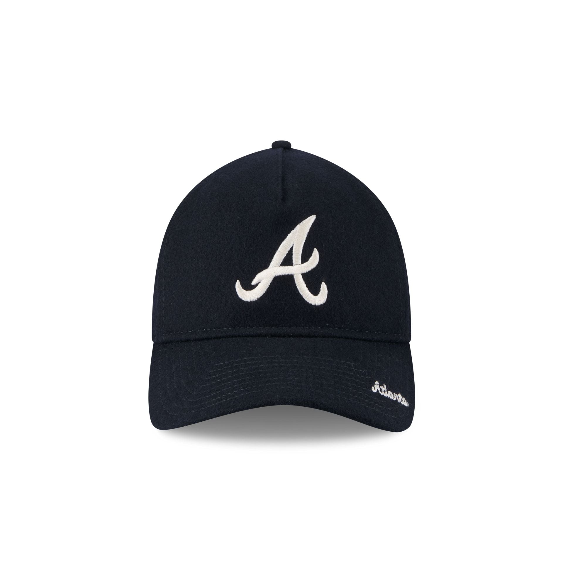 Atlanta Braves Wool Letterman 9TWENTY A-Frame Adjustable Hat Adjustable Hat