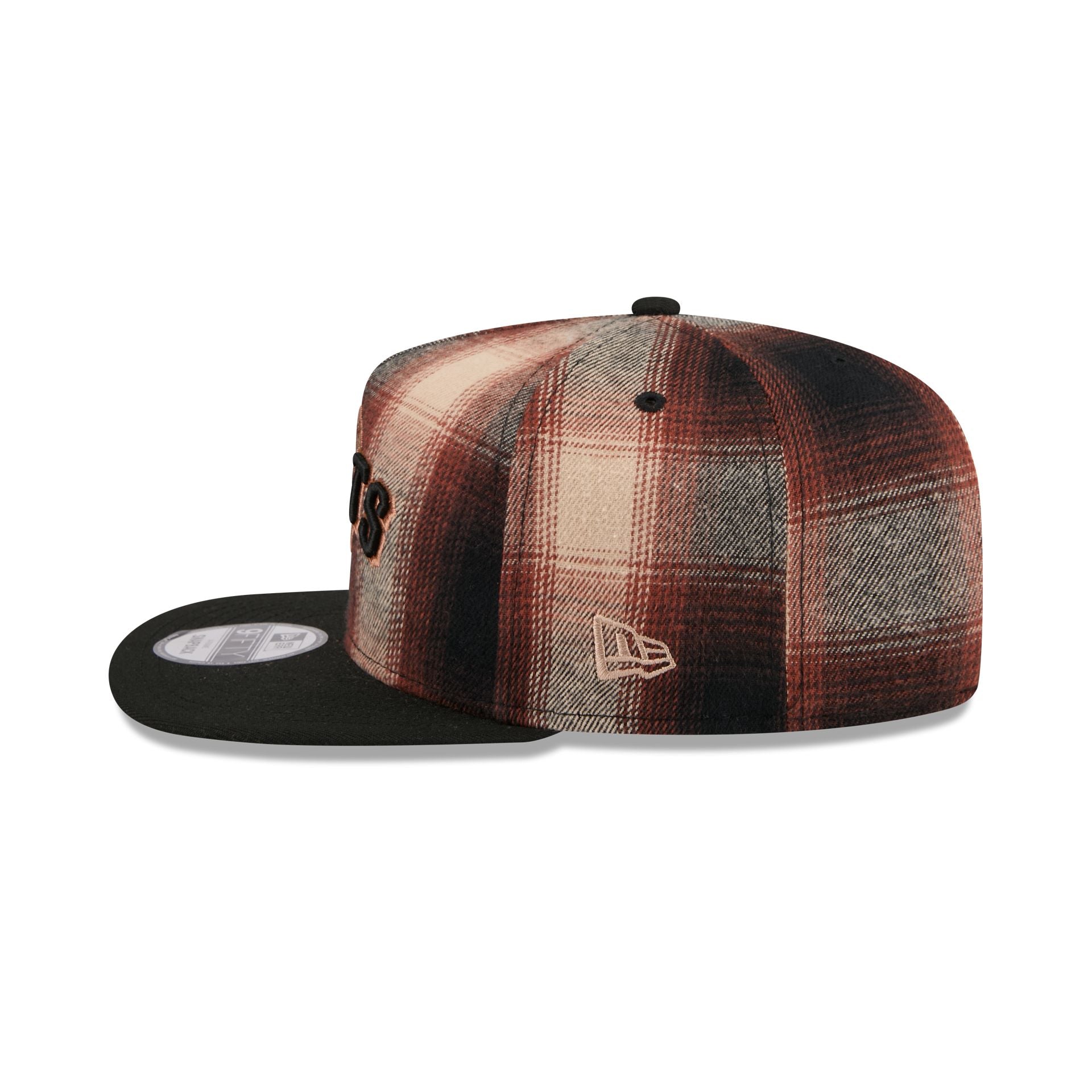 San Francisco Giants Grunge Plaid 9FIFTY A-Frame Adjustable Hat