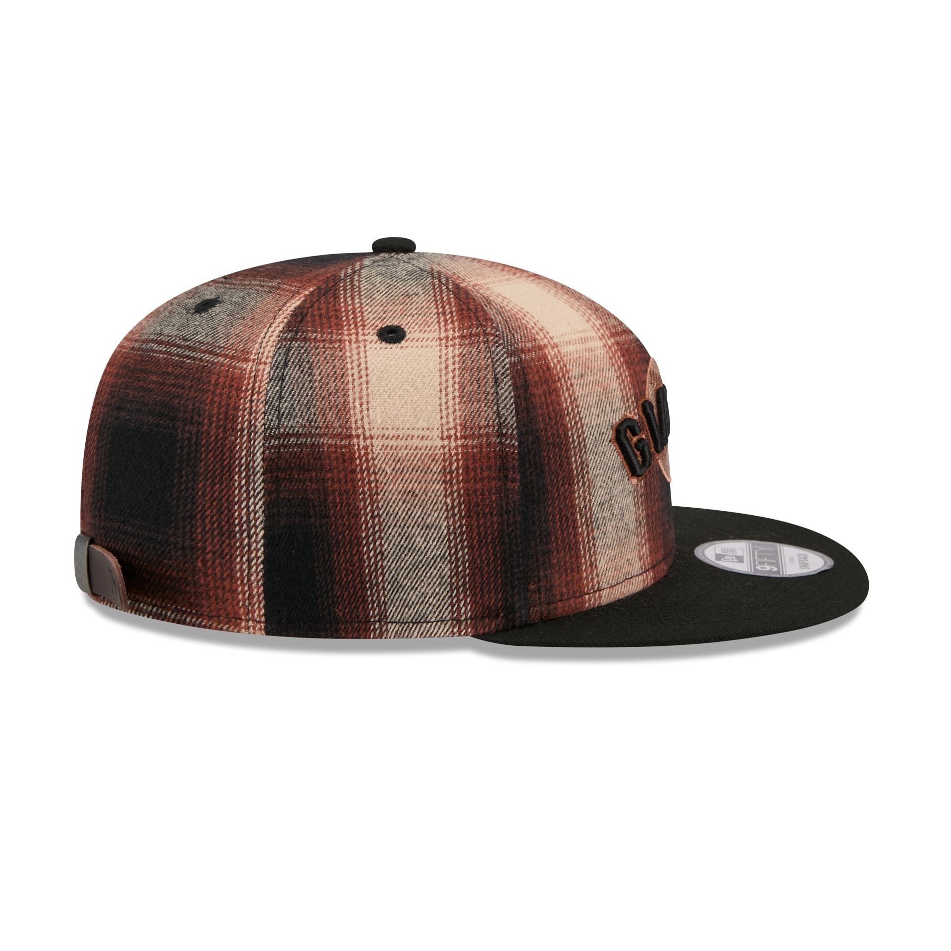San Francisco Giants Grunge Plaid 9FIFTY A-Frame Adjustable Hat