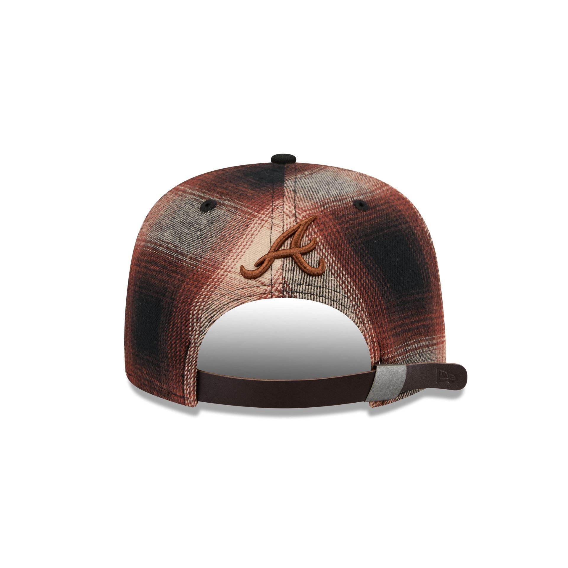 Atlanta Braves Grunge Plaid 9FIFTY A-Frame Adjustable Hat