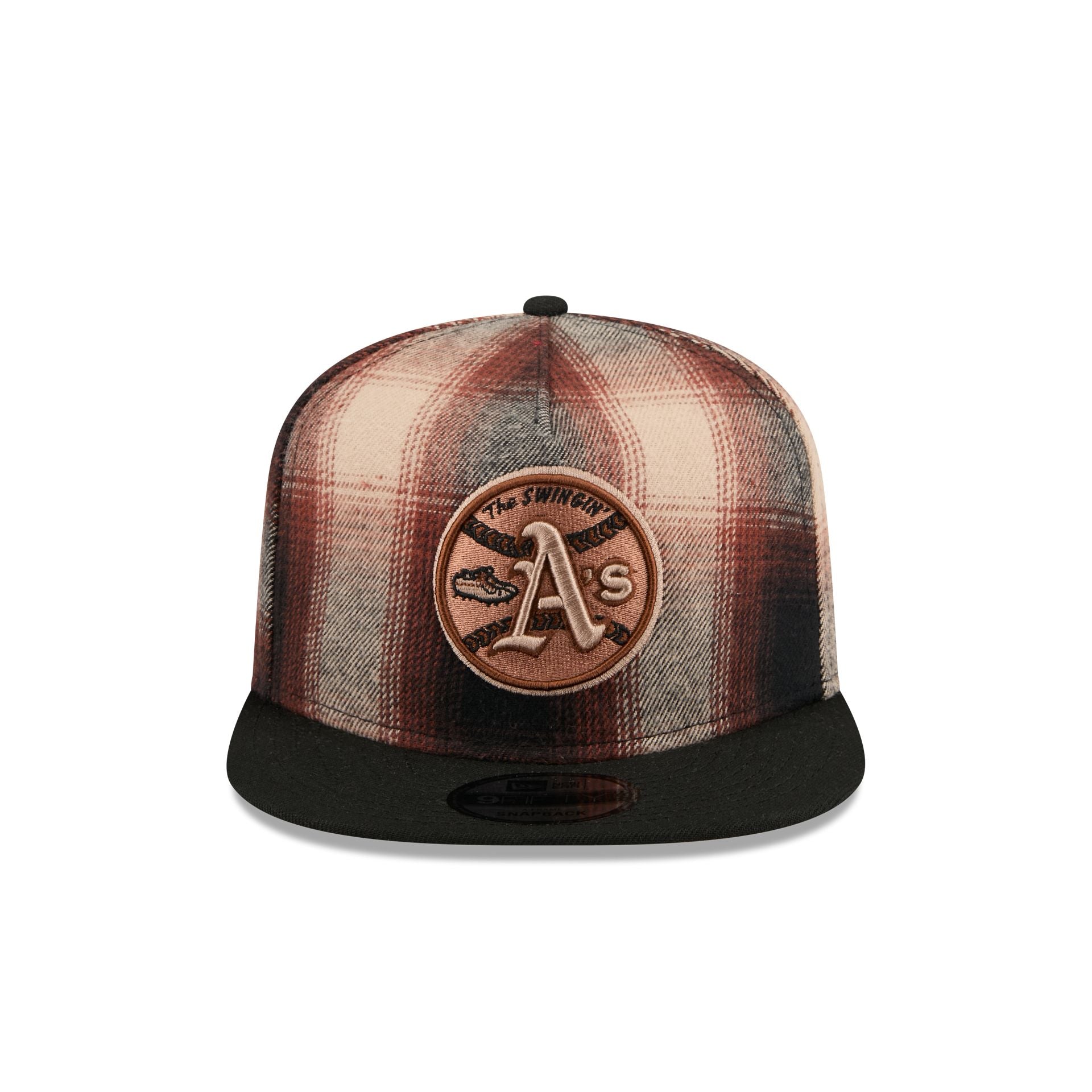 Athletics Grunge Plaid 9FIFTY A-Frame Adjustable Hat