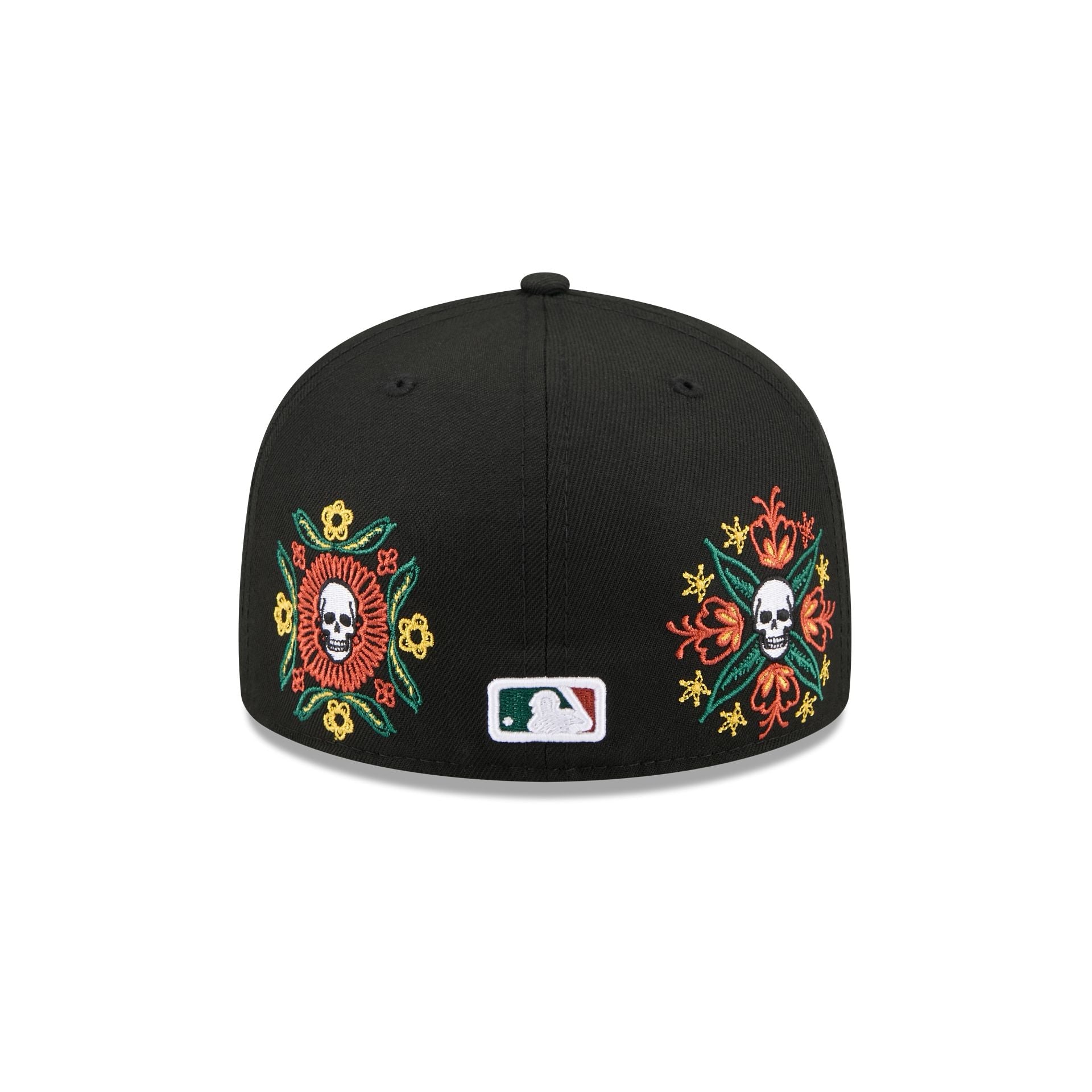 Athletics Day of the Dead Skull & Flowers 59FIFTY Fitted Hat