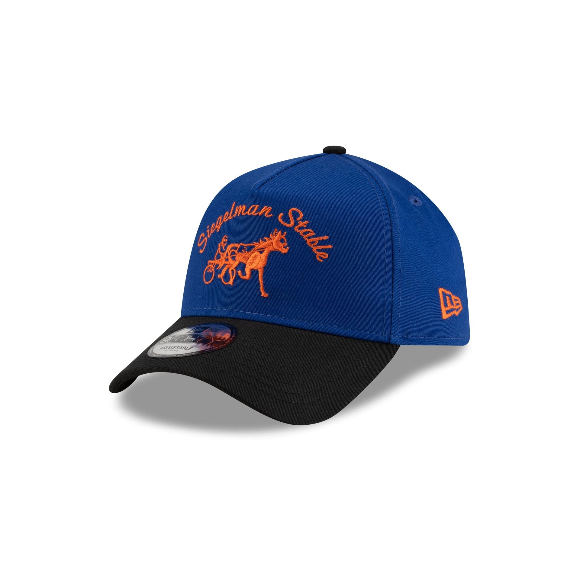 Siegelman Stable x New York Mets Black Visor 9FORTY A-Frame Snapback Hat