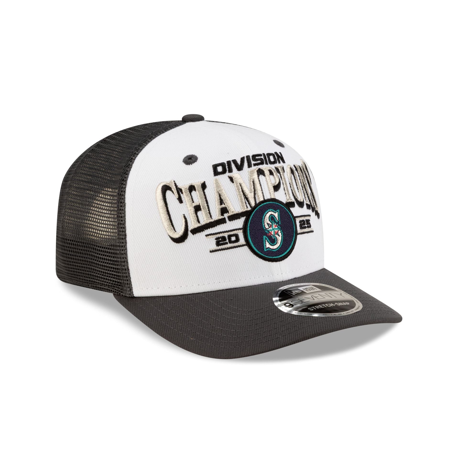 Seattle Mariners 2025 Regular Season Division Champions Locker Room 9SEVENTY Stretch-Snap Hat
