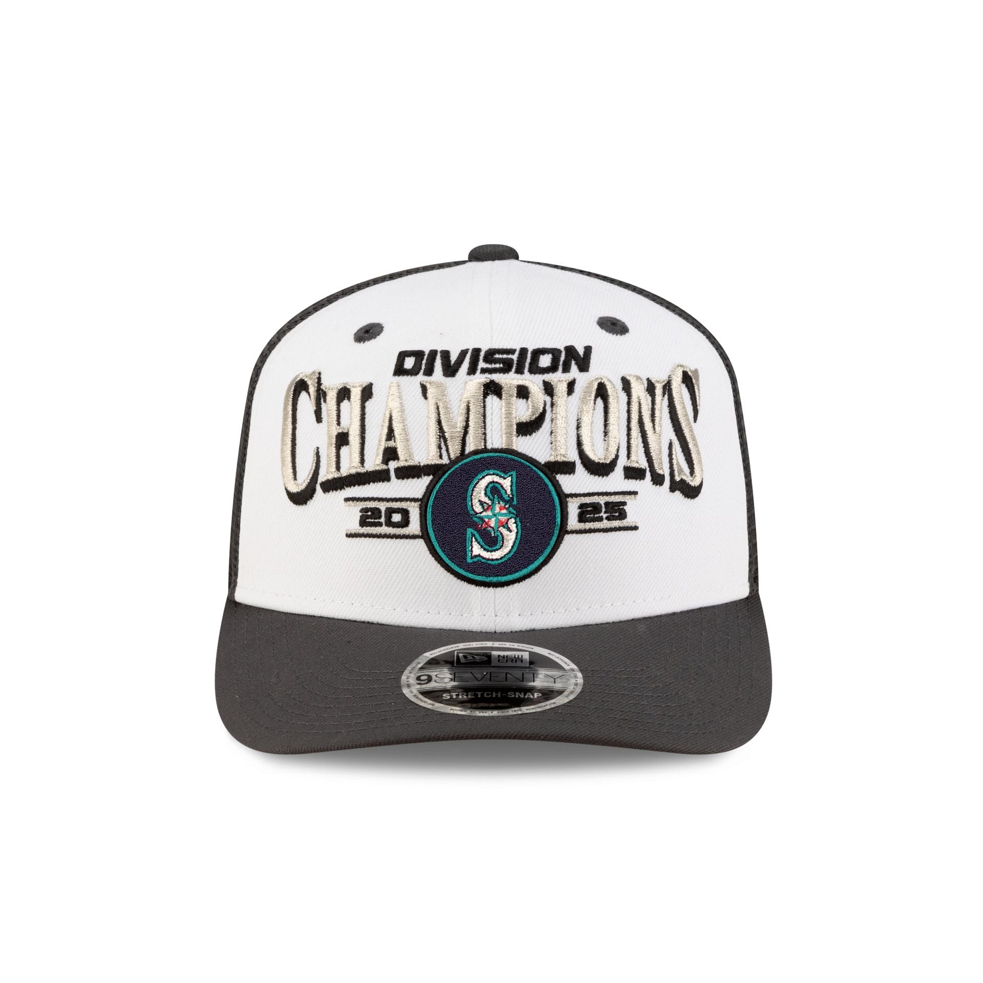 Seattle Mariners 2025 Regular Season Division Champions Locker Room 9SEVENTY Stretch-Snap Hat