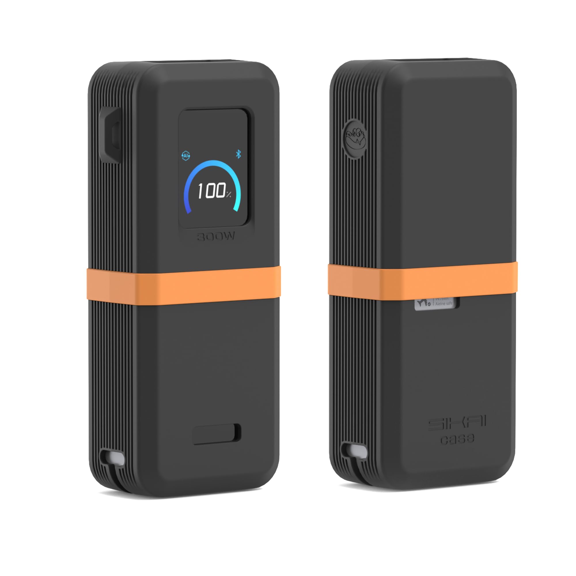 Silicone Protective Case for 26250mAh 300W Power Bank Gray Case Only