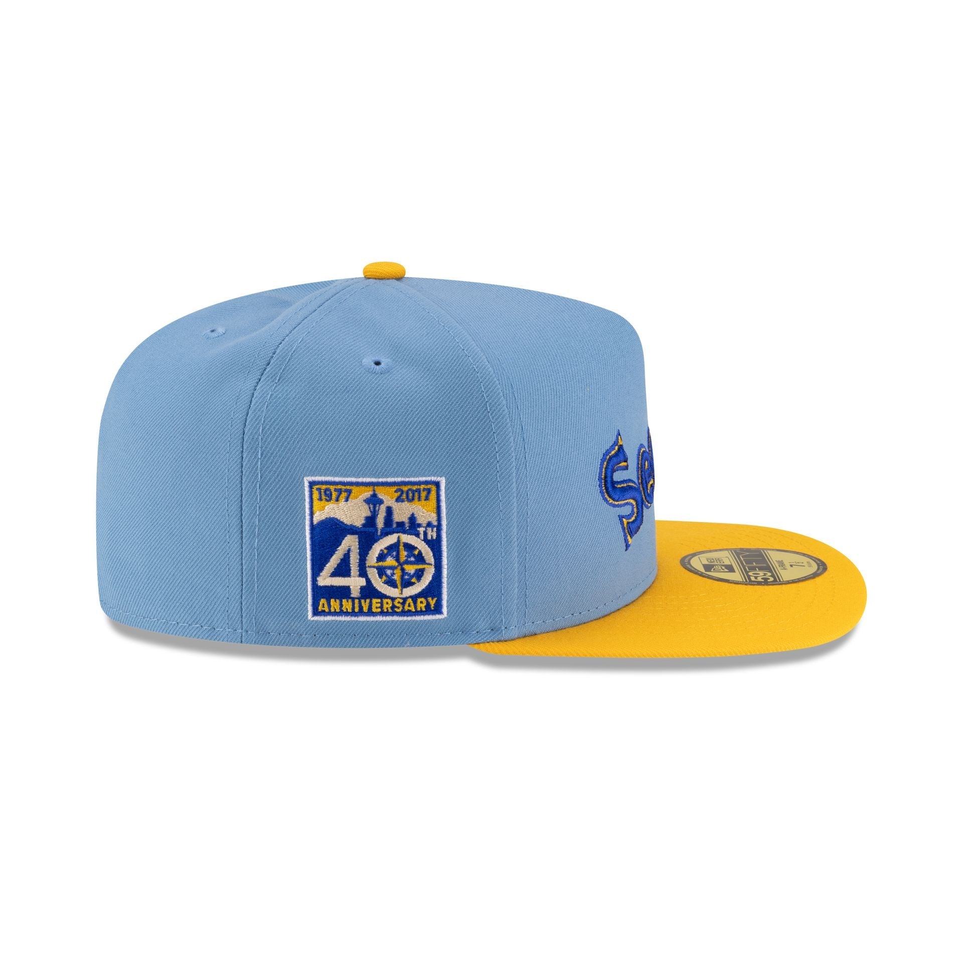 Just Caps Sky Blue Seattle Mariners 59FIFTY A-Frame Fitted Hat