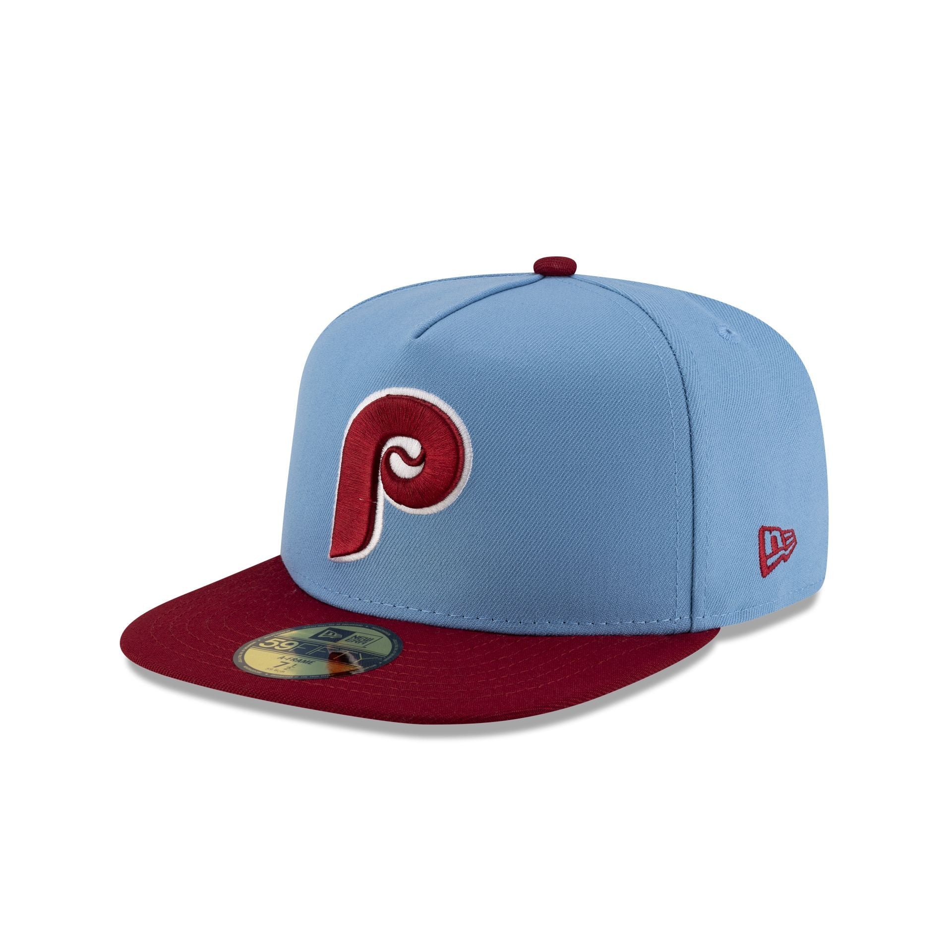 Just Caps Sky Blue Philadelphia Phillies 59FIFTY A-Frame Fitted Hat