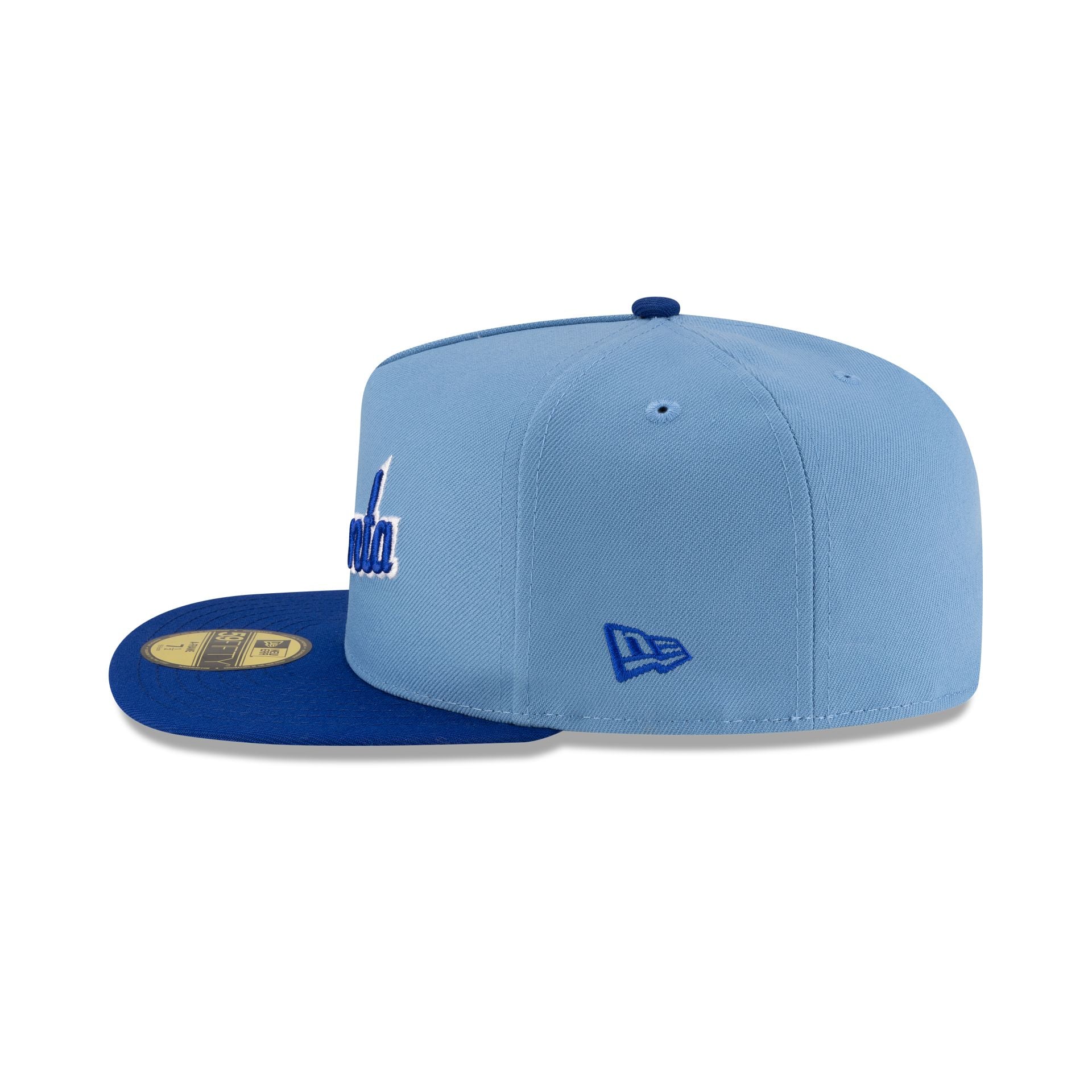 Just Caps Sky Blue Atlanta Braves 59FIFTY A-Frame Fitted Hat