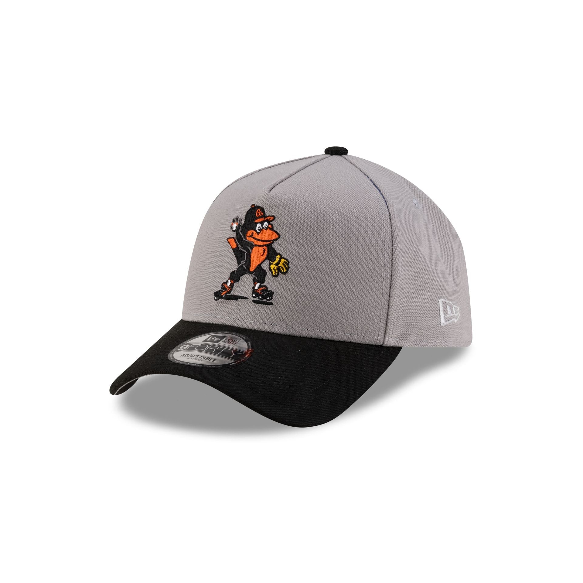 Baltimore Orioles Mascot Gray 9FORTY A-Frame Snapback Hat