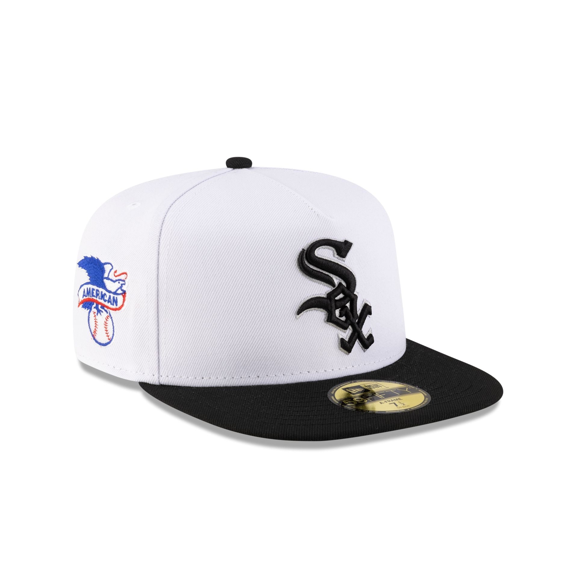 Just Caps League Sidepatch Optic White Chicago White Sox 59FIFTY A-Frame Fitted Hat