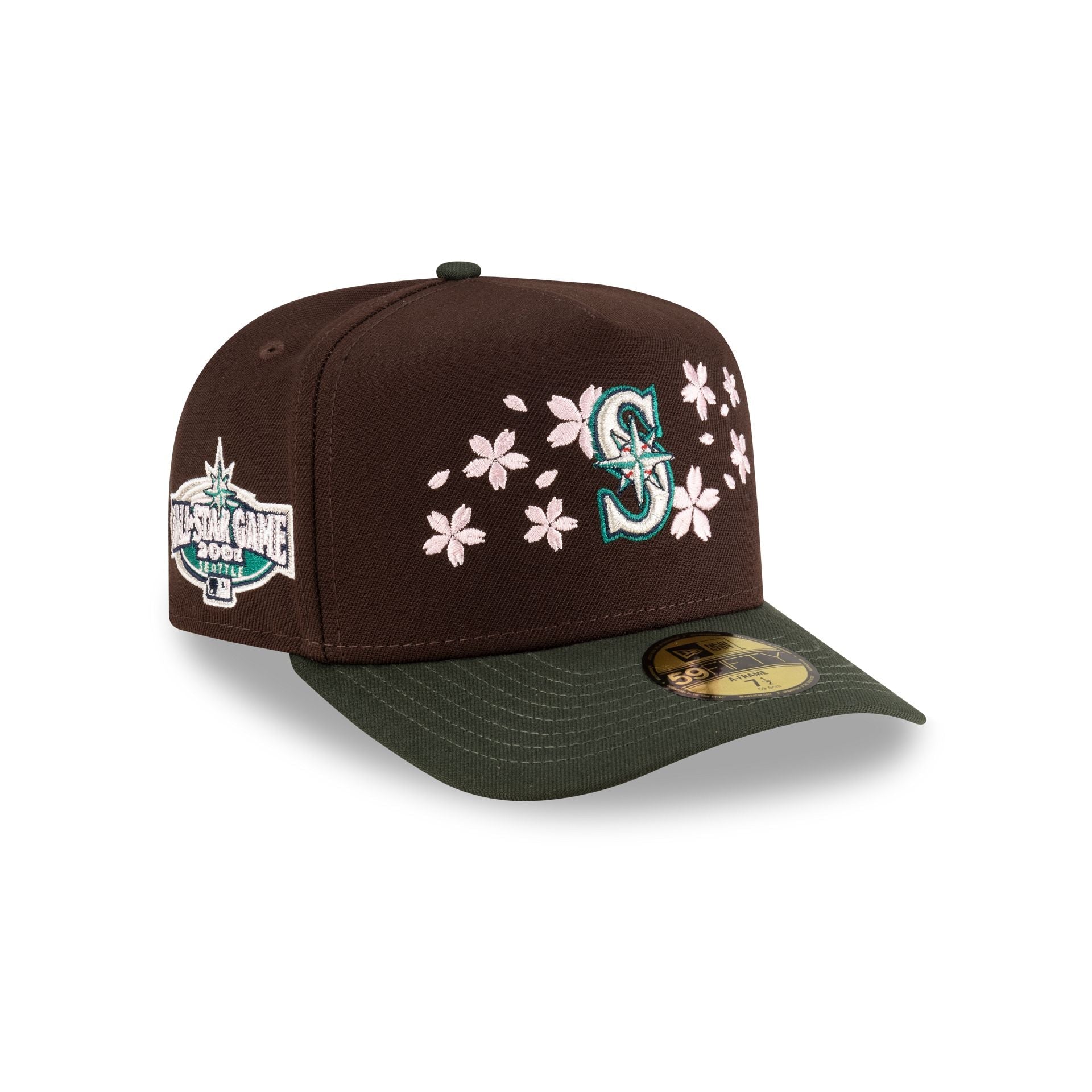 Just Caps Cherry Blossom Seattle Mariners 59FIFTY A-Frame Fitted Hat