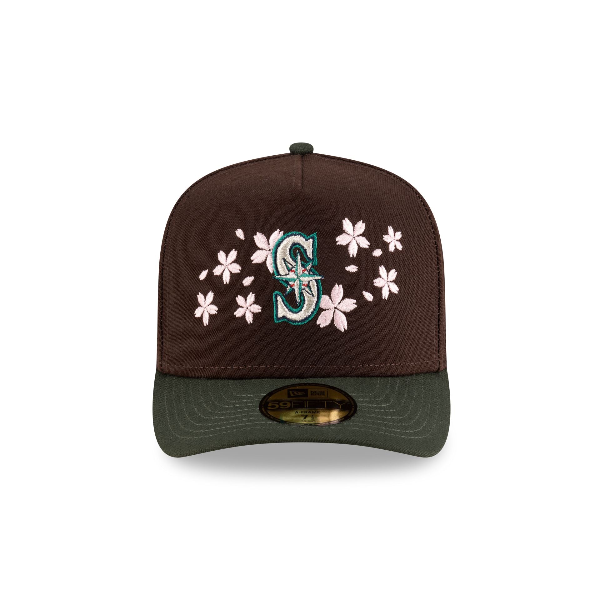 Just Caps Cherry Blossom Seattle Mariners 59FIFTY A-Frame Fitted Hat