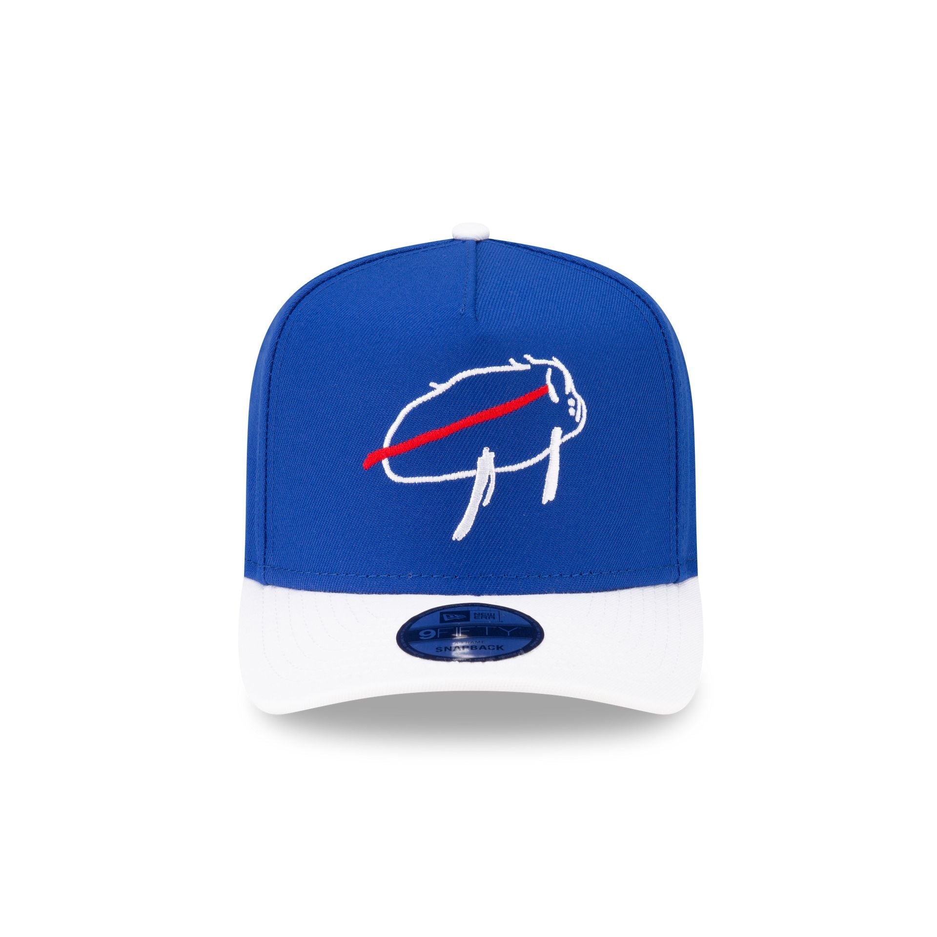Buffalo Bills Billustration White Visor 9FIFTY A-Frame Snapback Hat