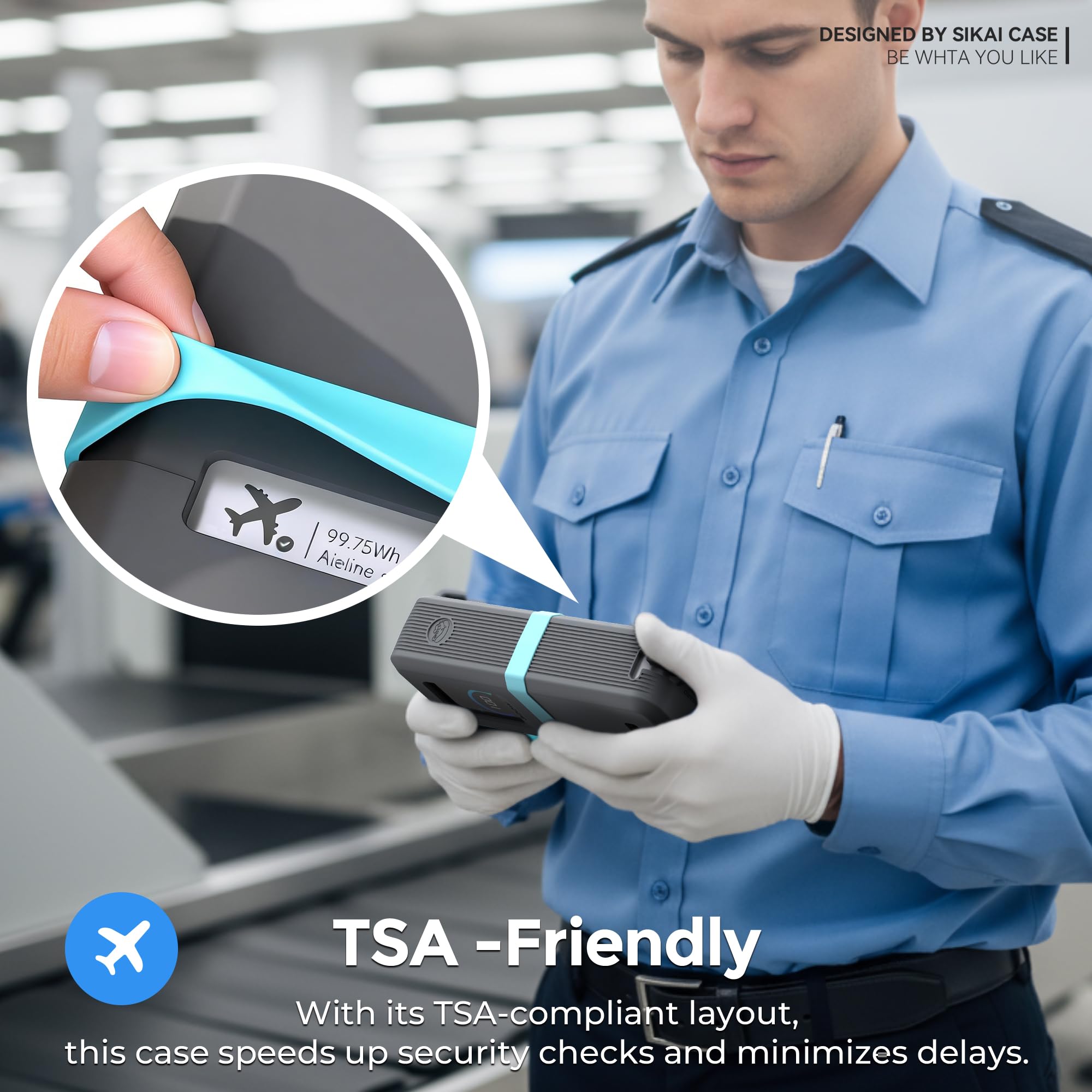 Silicone Protective Case for 26250mAh 300W Power Bank Gray Case Only