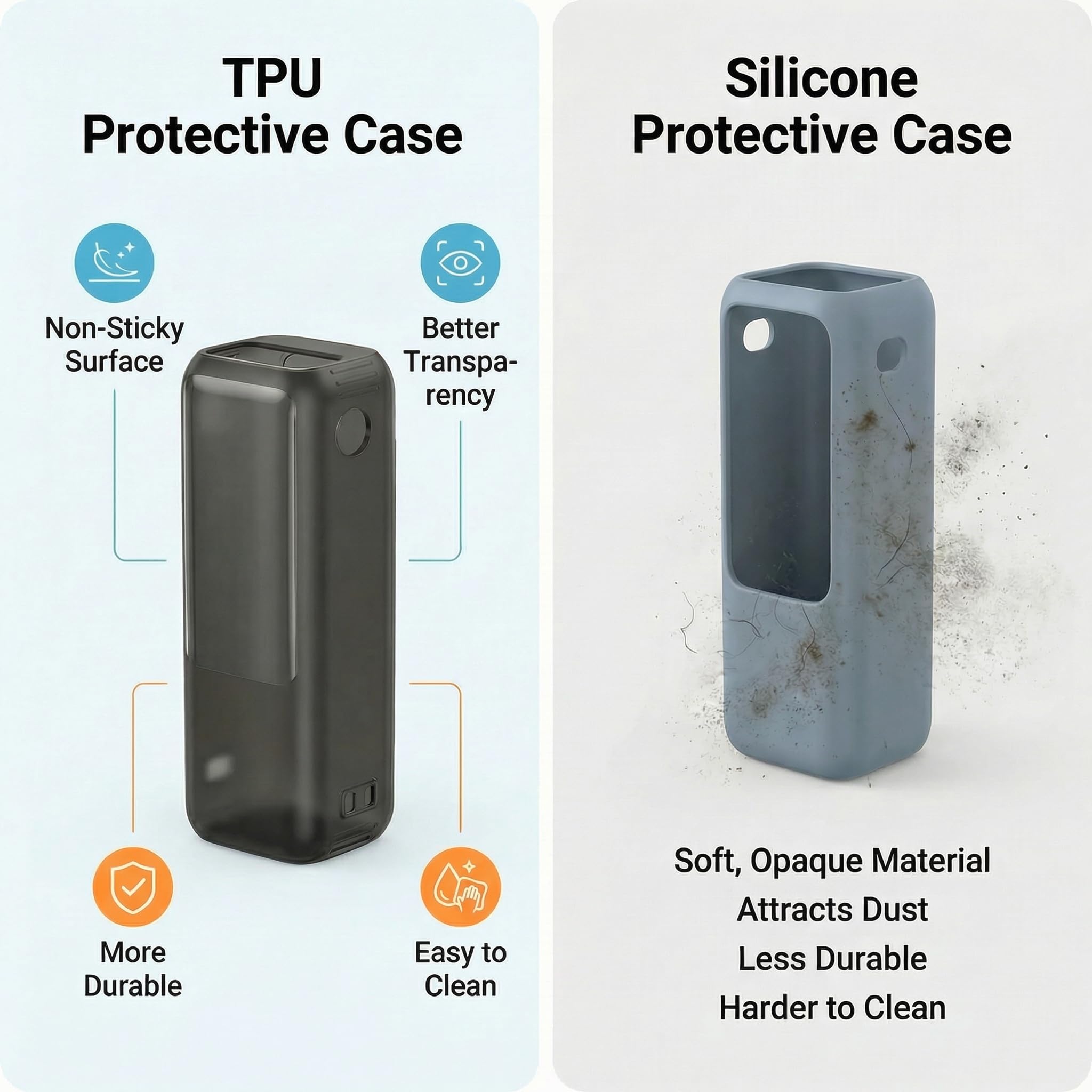 Slim TPU Protective Case for 25000mAh 165W Laptop Power Bank Black Clear Case Only