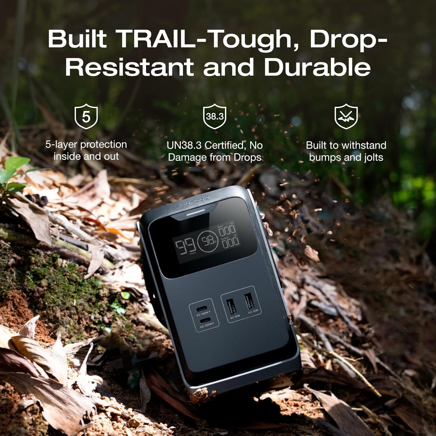 Ecoflow TRAIL 200 DC Portable Power Station + Free 30W USB-C Charger