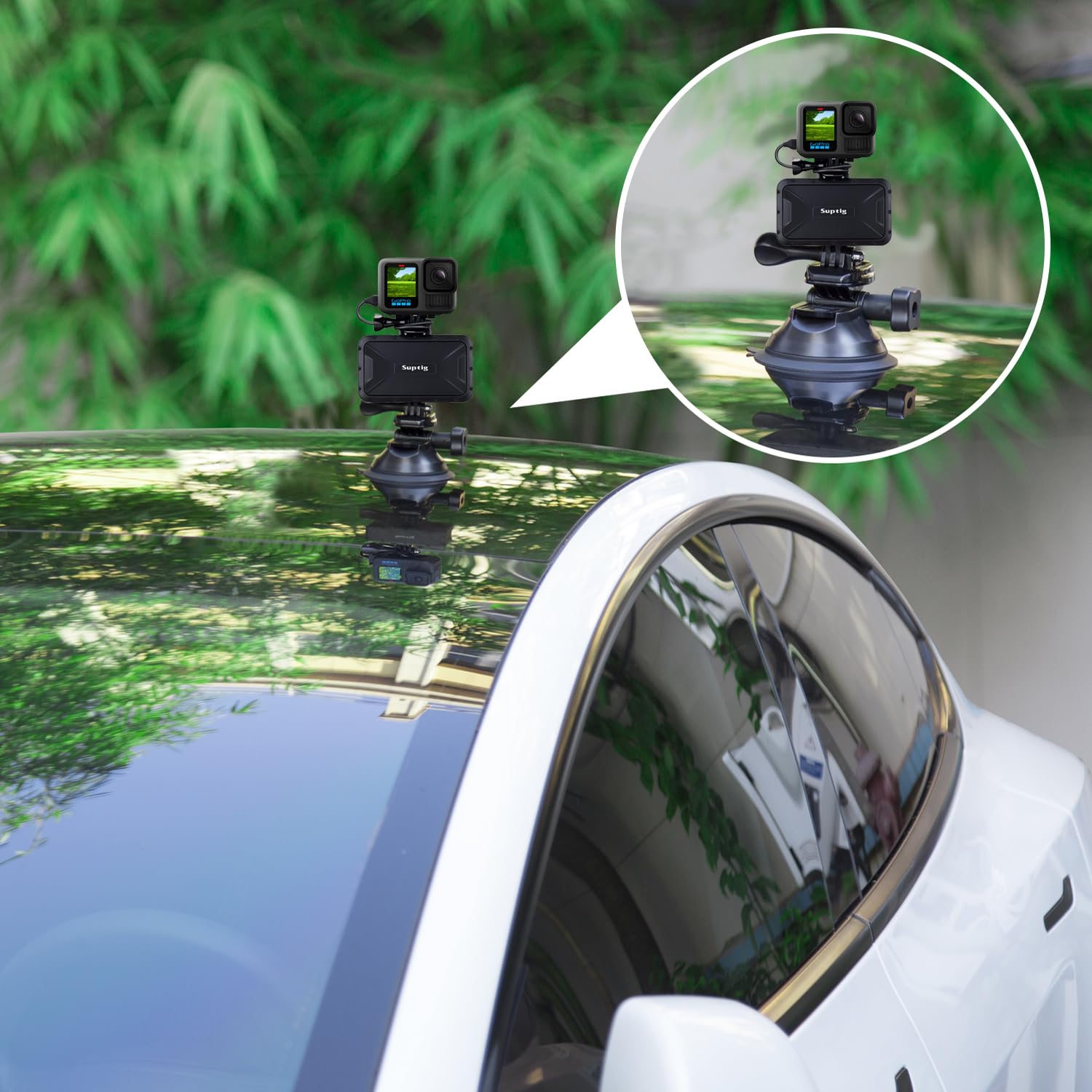 Portable 7800mAh Power Bank for Action Cameras and Phone Black