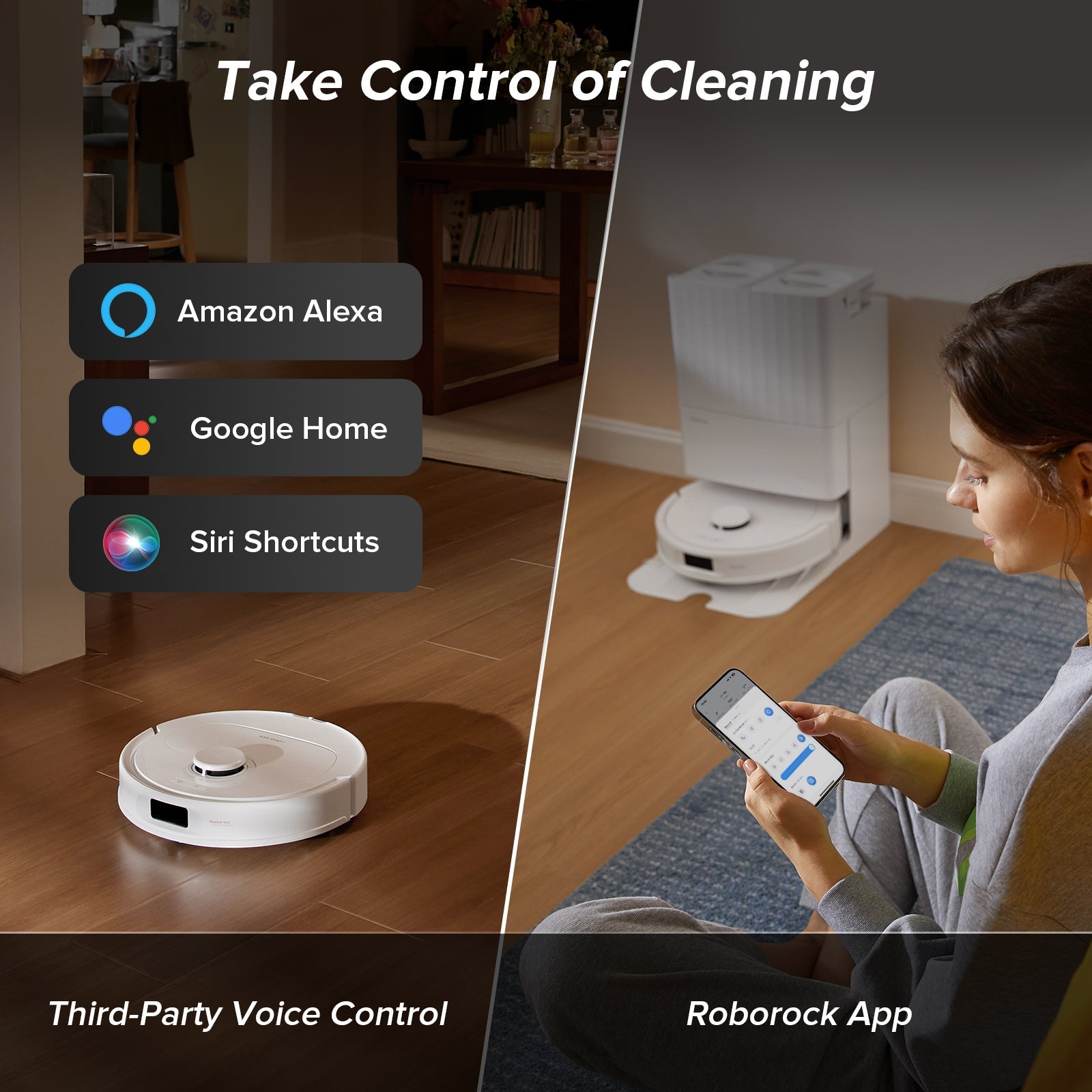 Roborock QV 35A Robot Vacuum with Multifunctional Dock (Upgraded from Qrevo S)